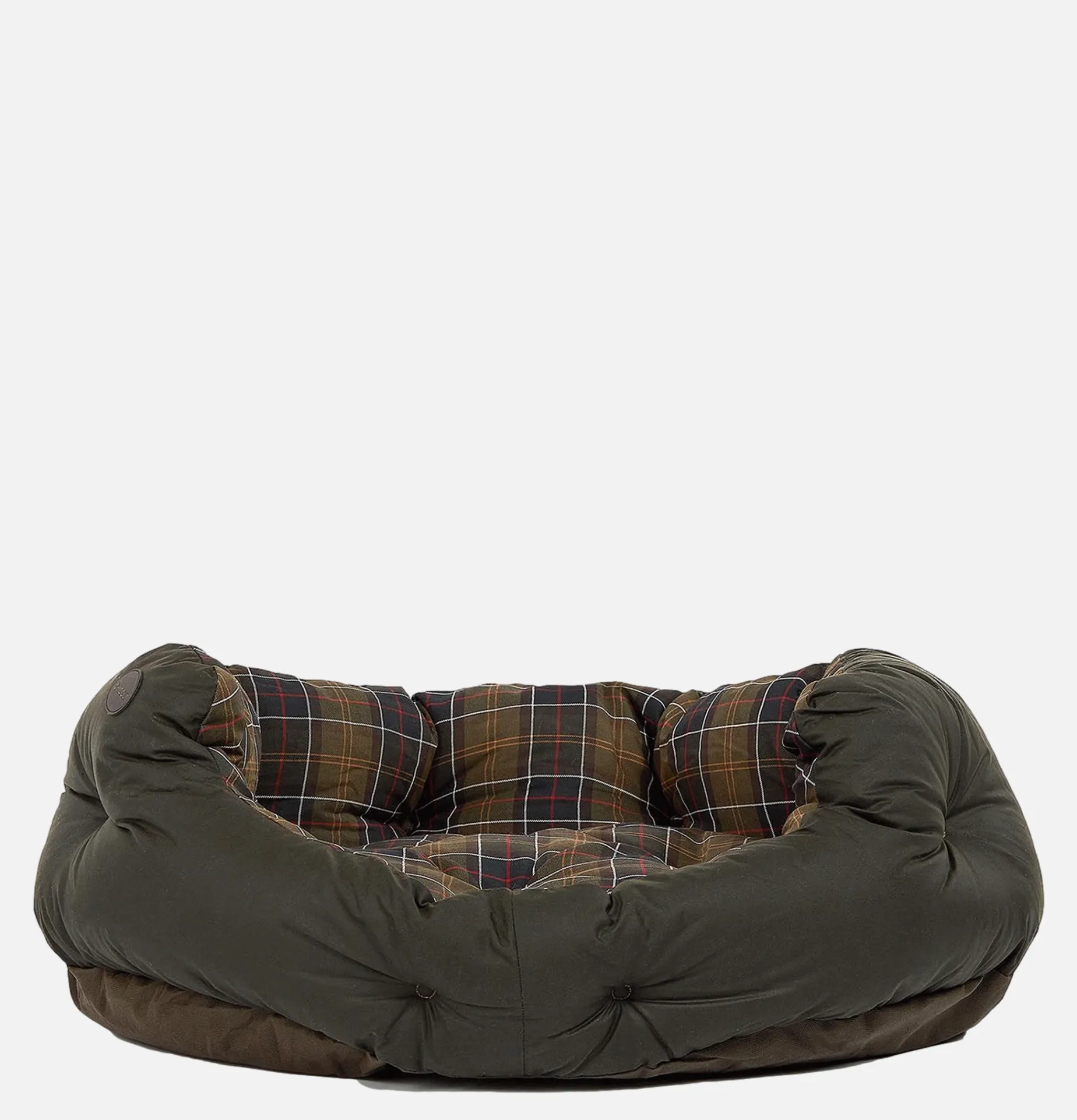 BARBOUR 35in Luxury Dog Bed Tartan