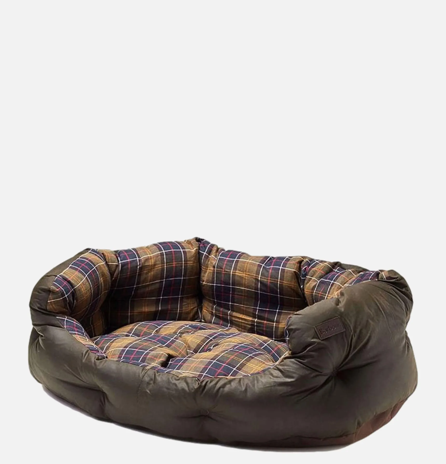 BARBOUR 35in Luxury Dog Bed Tartan