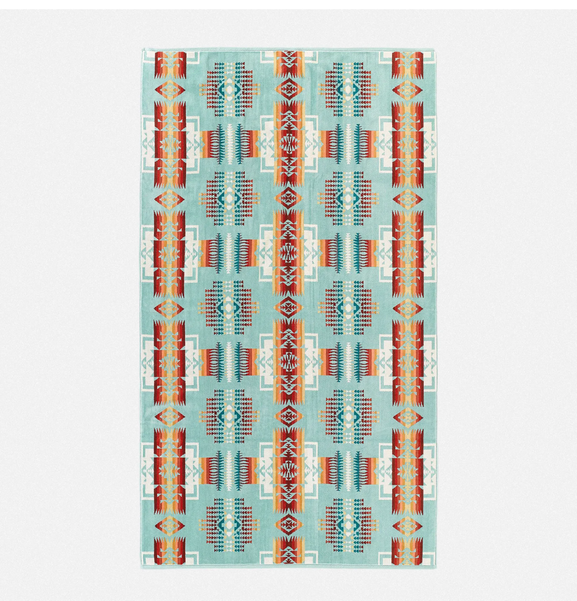 PENDLETON Jacquard Spa Towel Chief Joseph Aqua