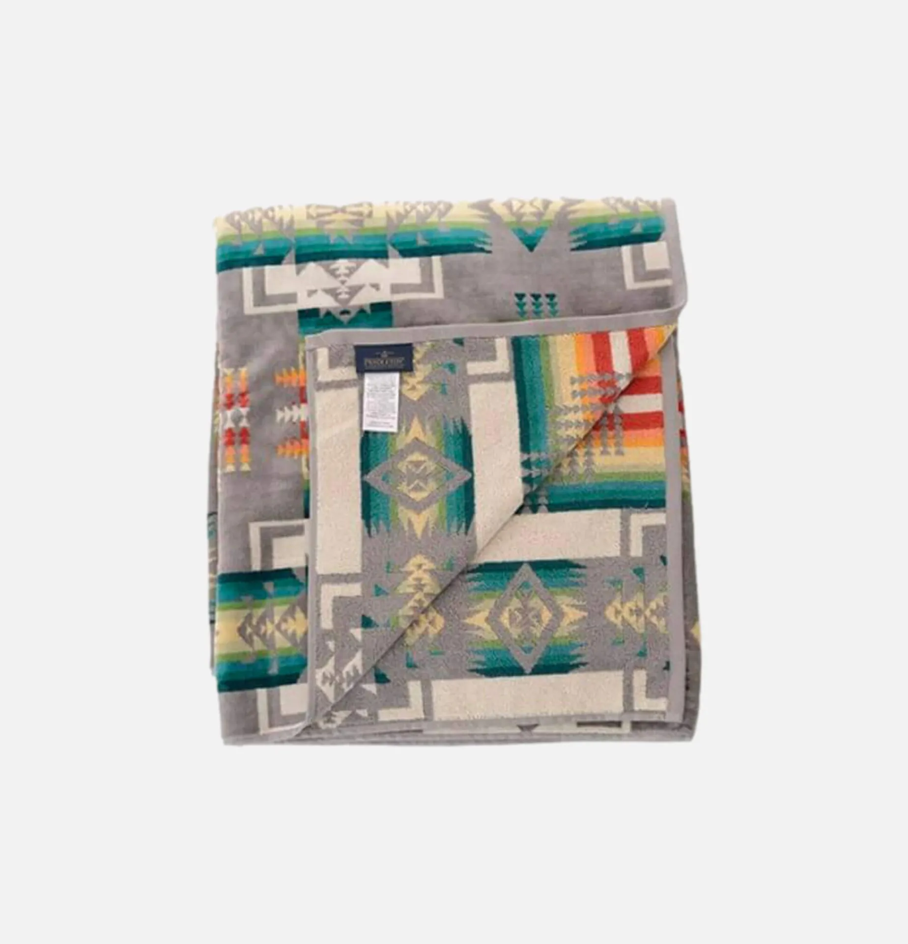 PENDLETON Jacquard Towel Chief Joseph Grey