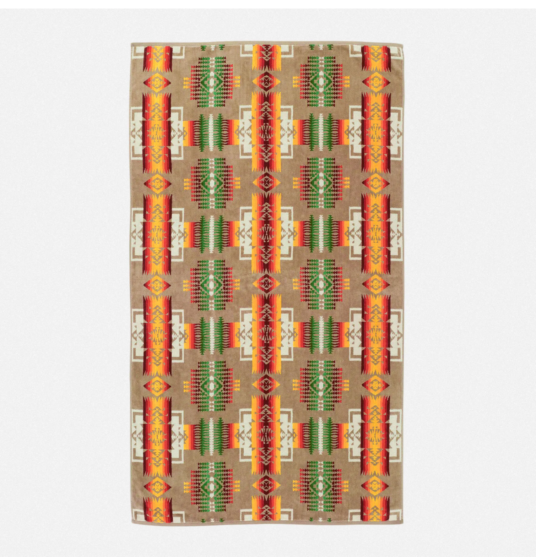 PENDLETON Jacquard Towel Chief Joseph Khaki