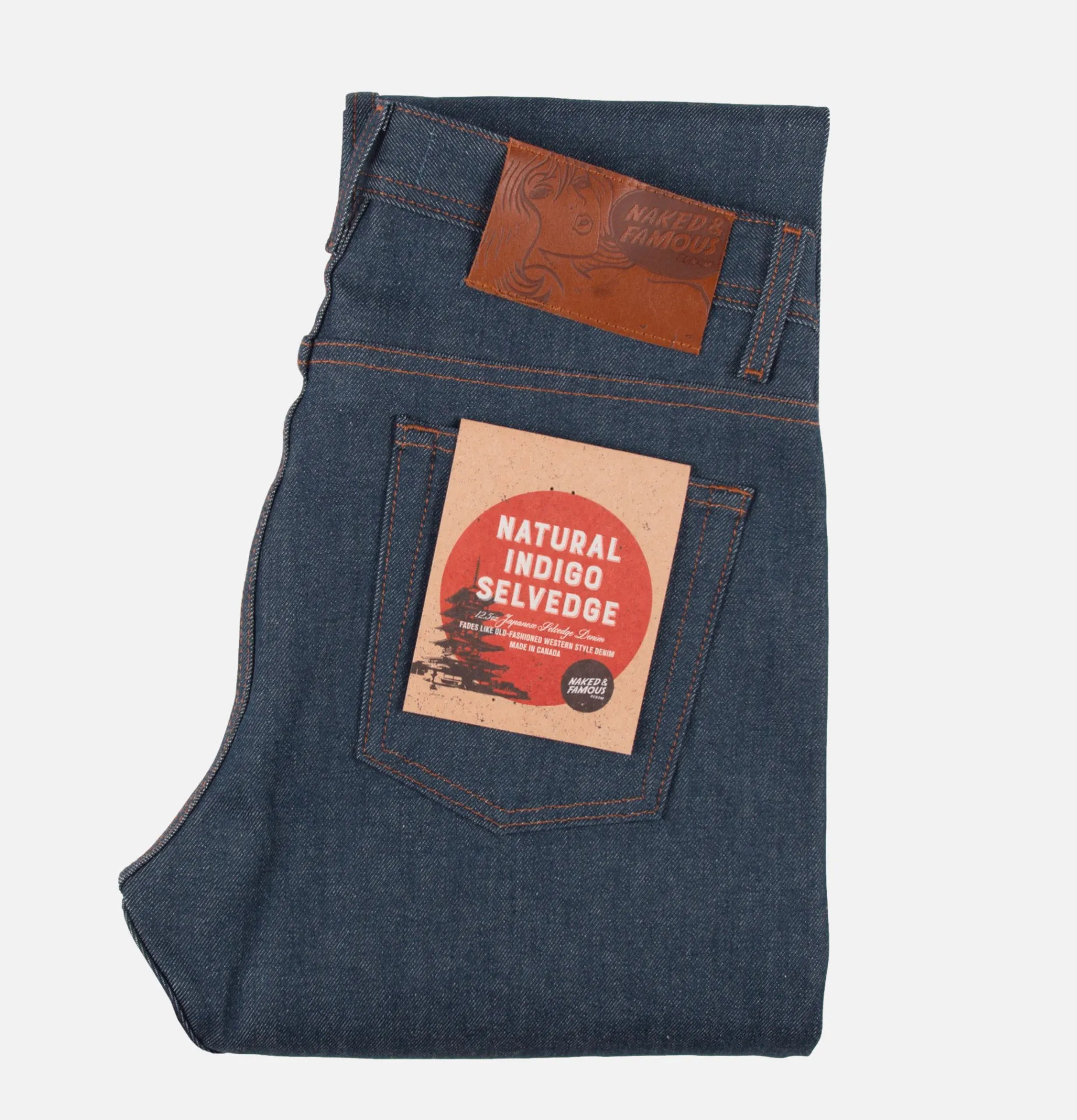 NAKED & FAMOUS Jean Weird Guy Indigo Natural