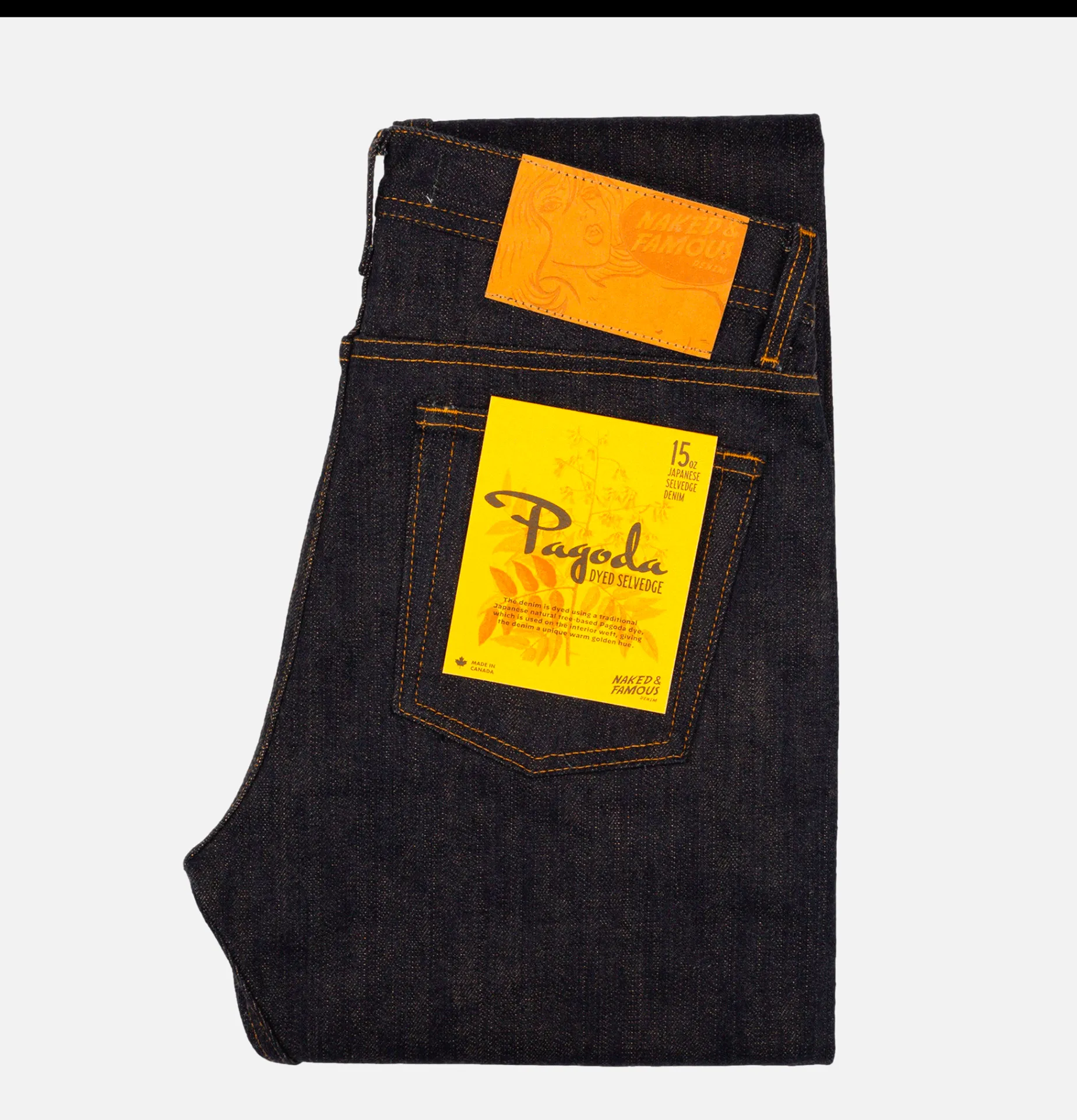 NAKED & FAMOUS Jeans Weird Guy Pagoda Dyed Selvedge