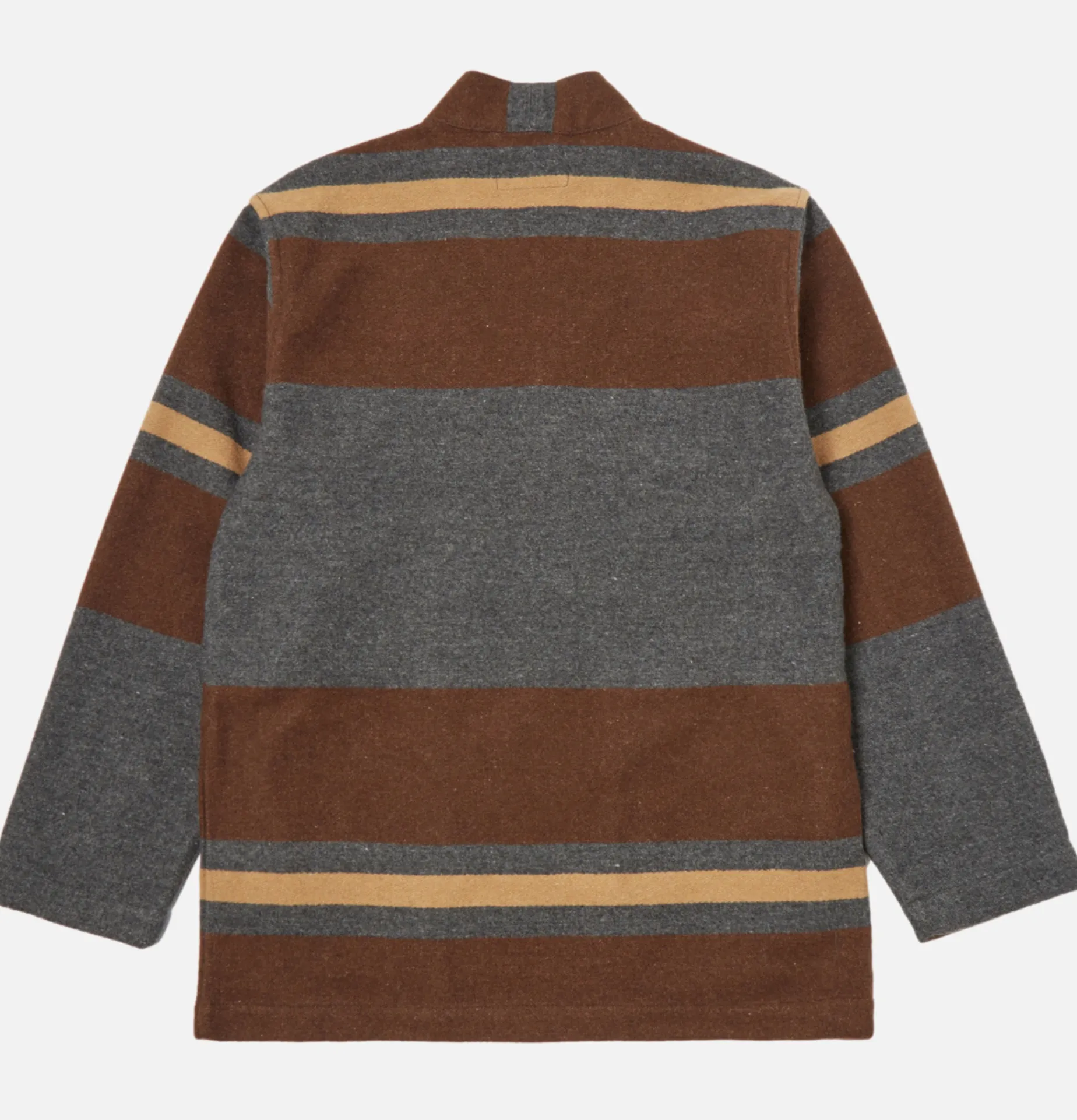 UNIVERSAL WORKS Kyoto Work Jkt Wool Stripe Cha