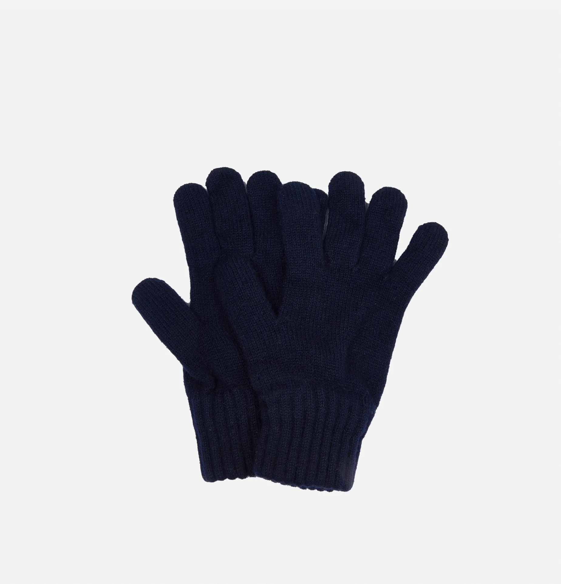 BARBOUR Lambswool Gloves Navy