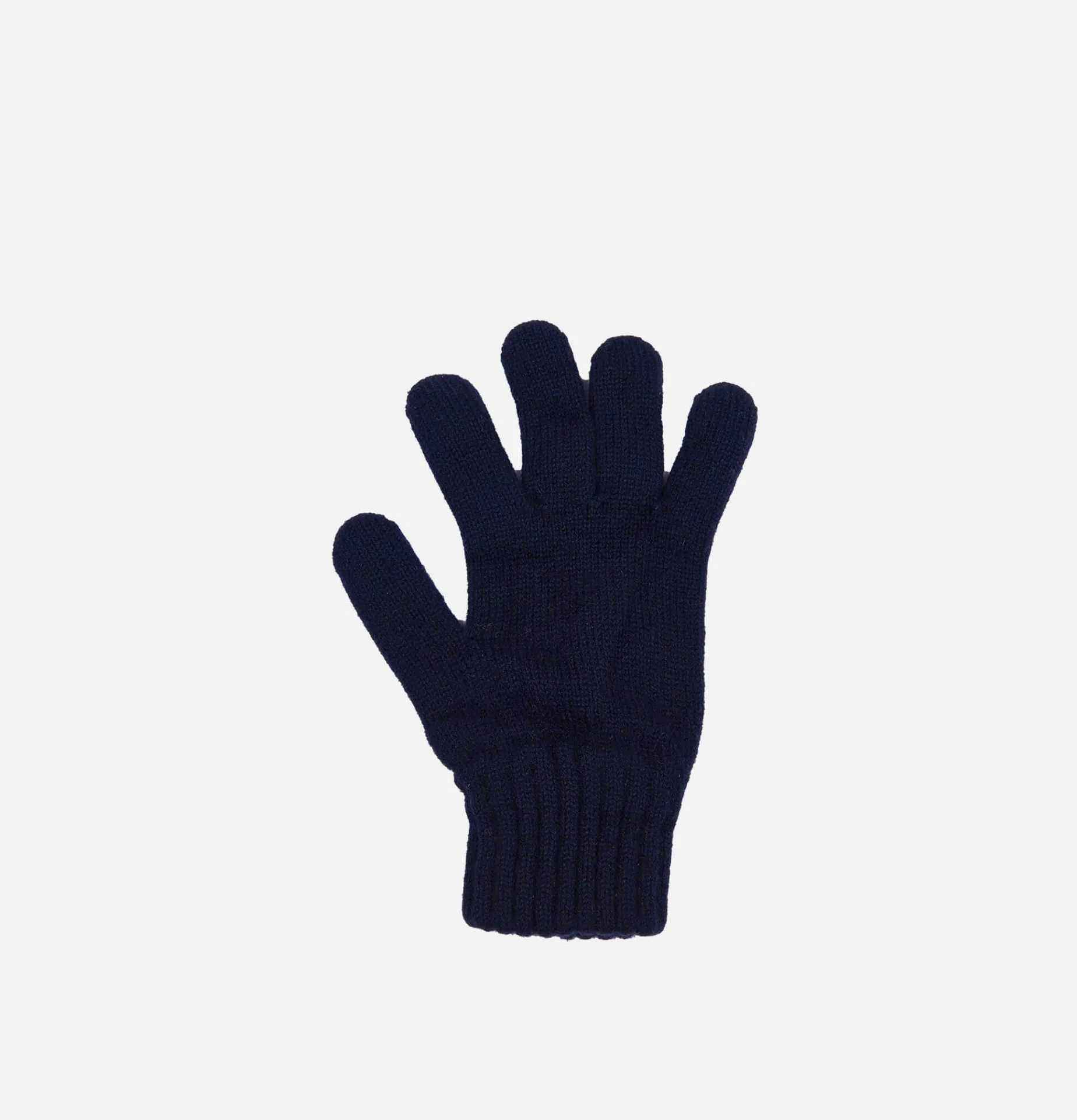 BARBOUR Lambswool Gloves Navy