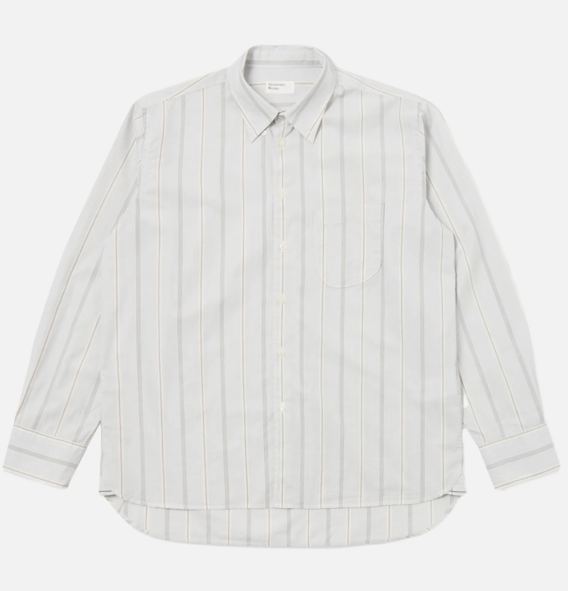 UNIVERSAL WORKS Lazy Day Shirt Sidney Stripe E