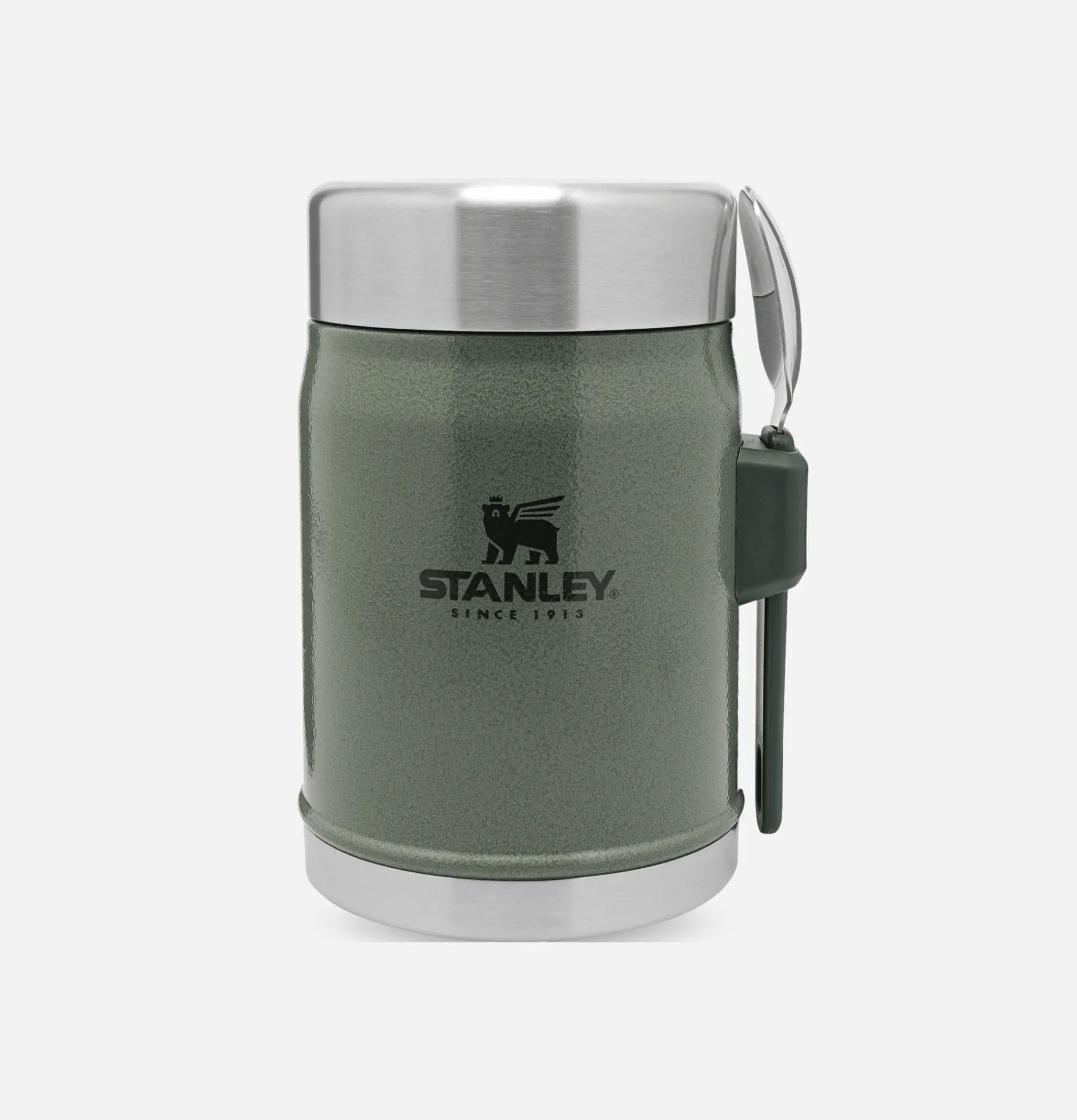 STANLEY 1913 Legendary Food Jar + Spork Hammertone Green