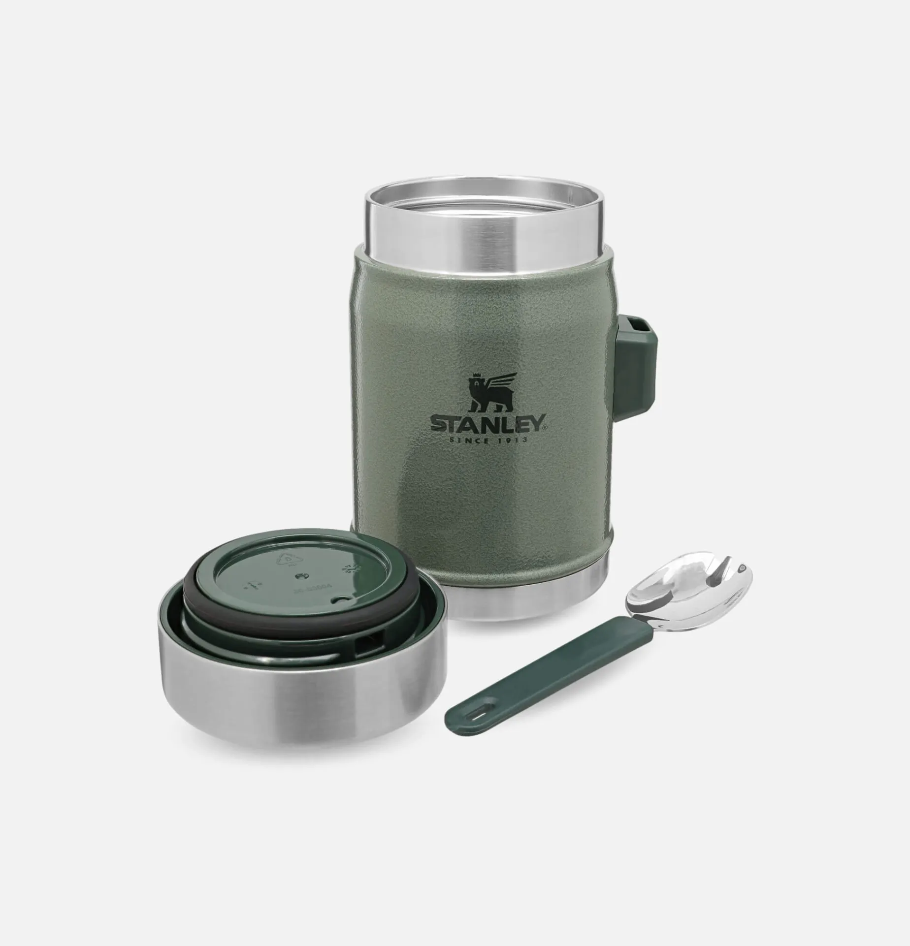 STANLEY 1913 Legendary Food Jar + Spork Hammertone Green