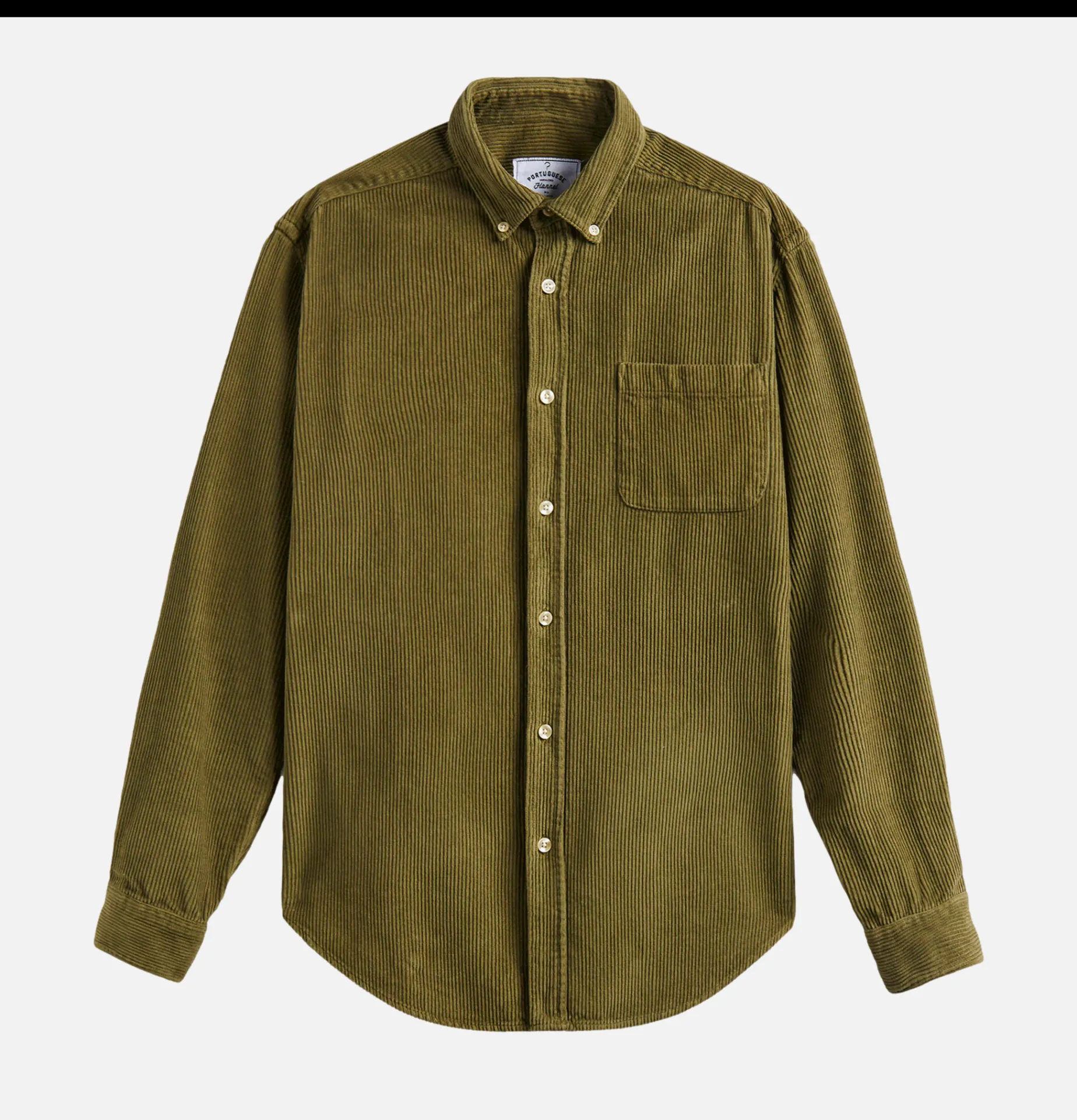 PORTUGUESE FLANNEL Lobo Olive Shirt