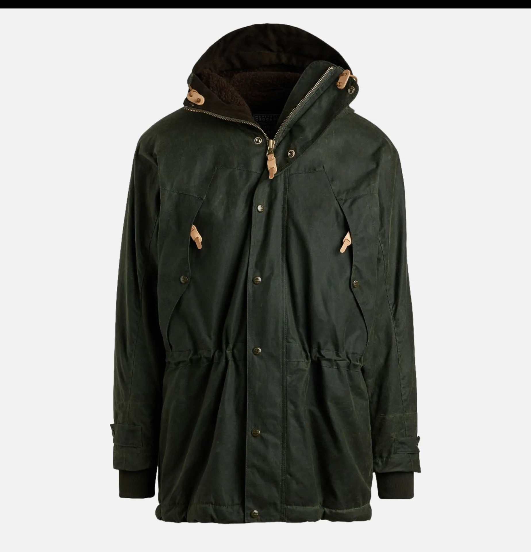 MANIFATTURA CECCARELLI Long Moutain Parka Wax Green