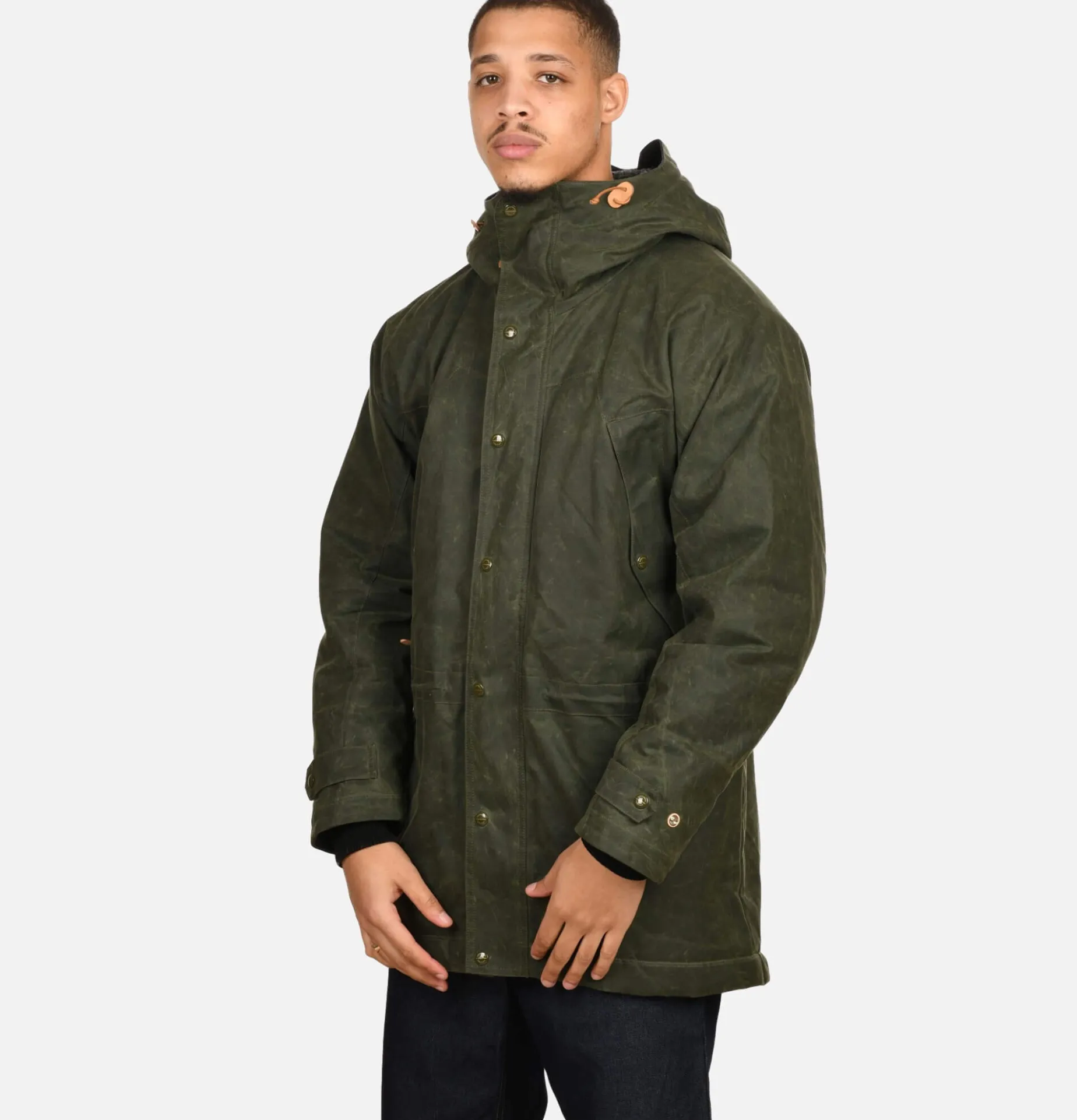 MANIFATTURA CECCARELLI Long Moutain Parka Wax Green