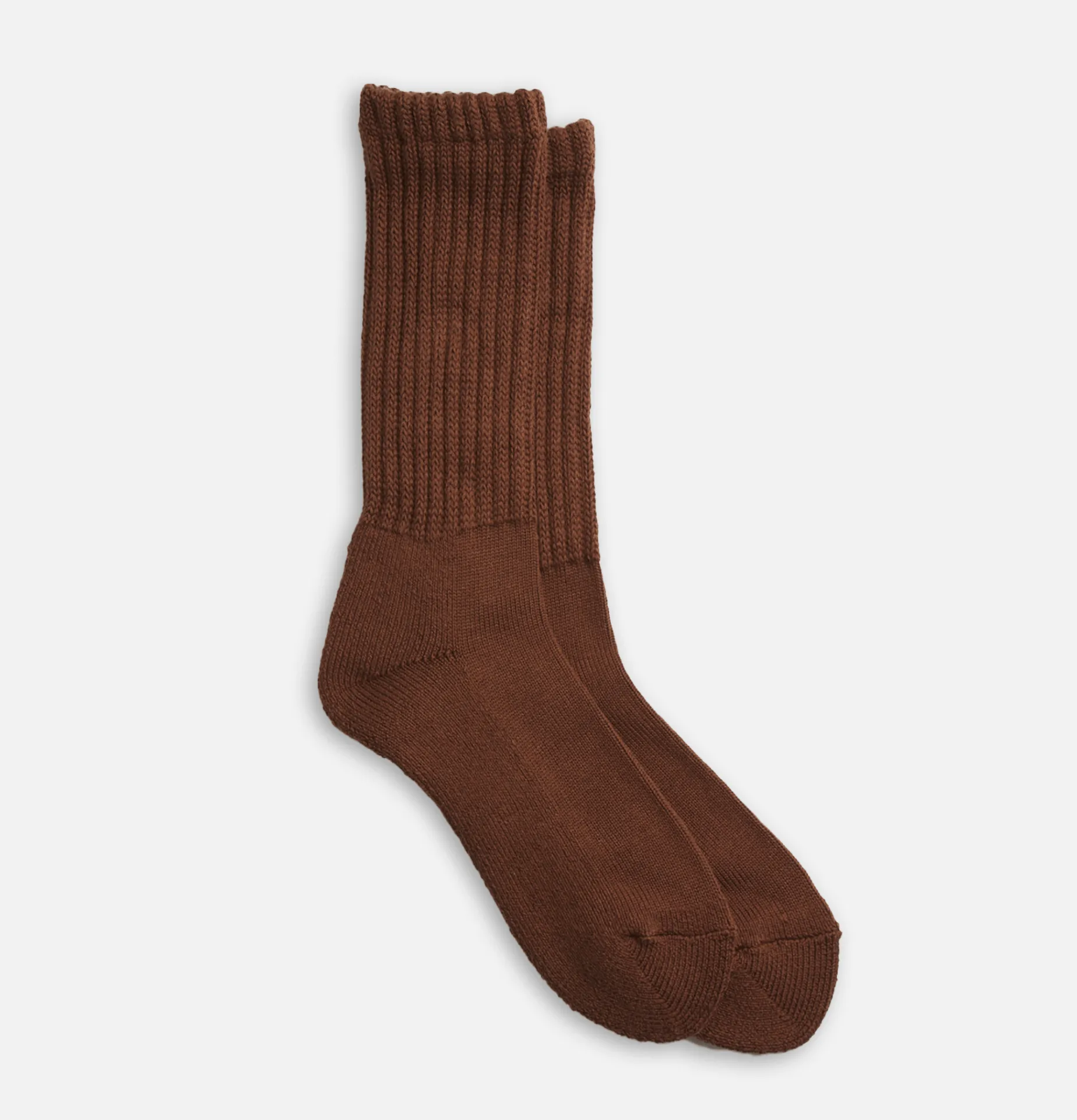 Women ROTOTO Loose Pile Socks Chocolate