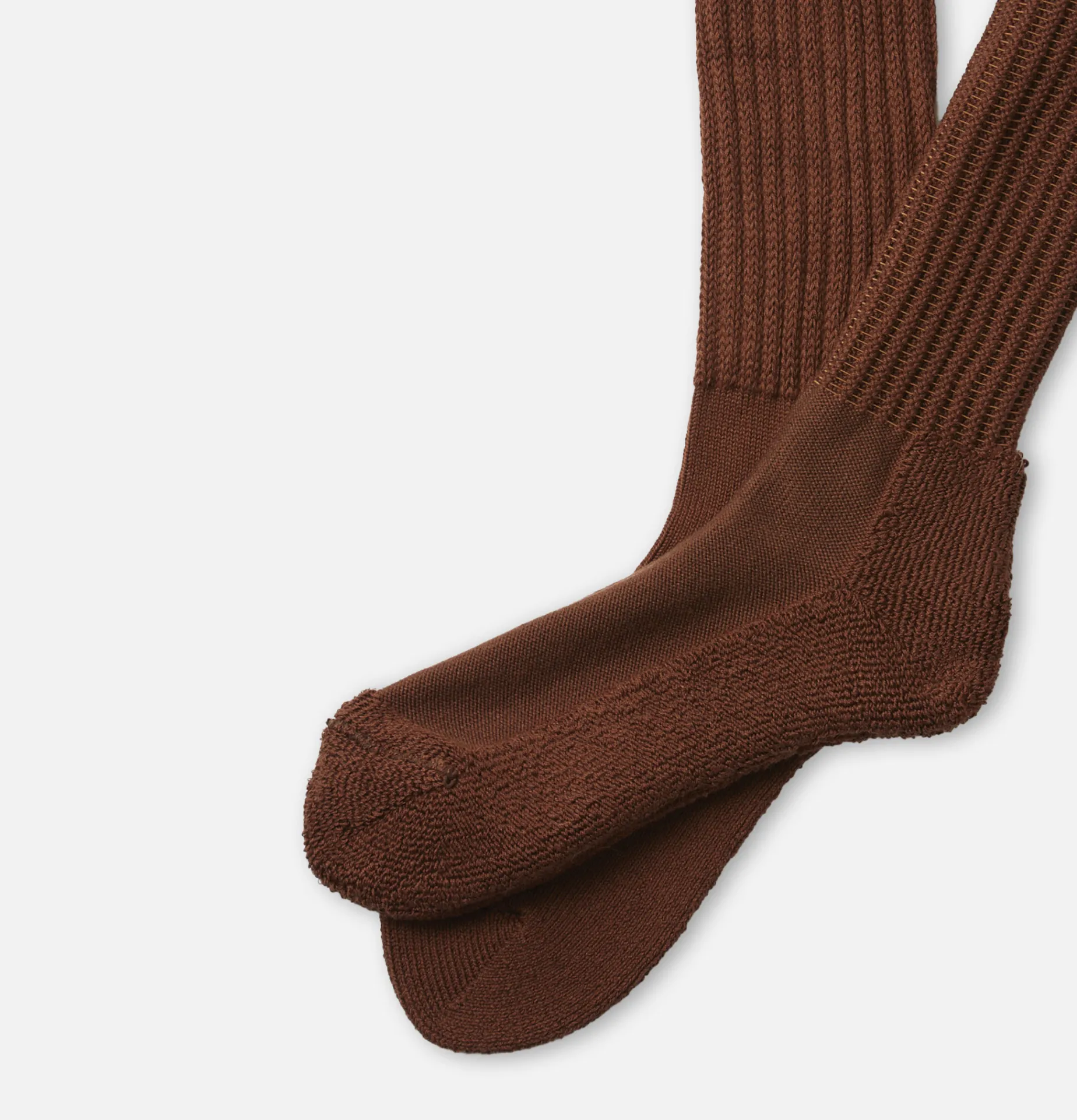 Women ROTOTO Loose Pile Socks Chocolate