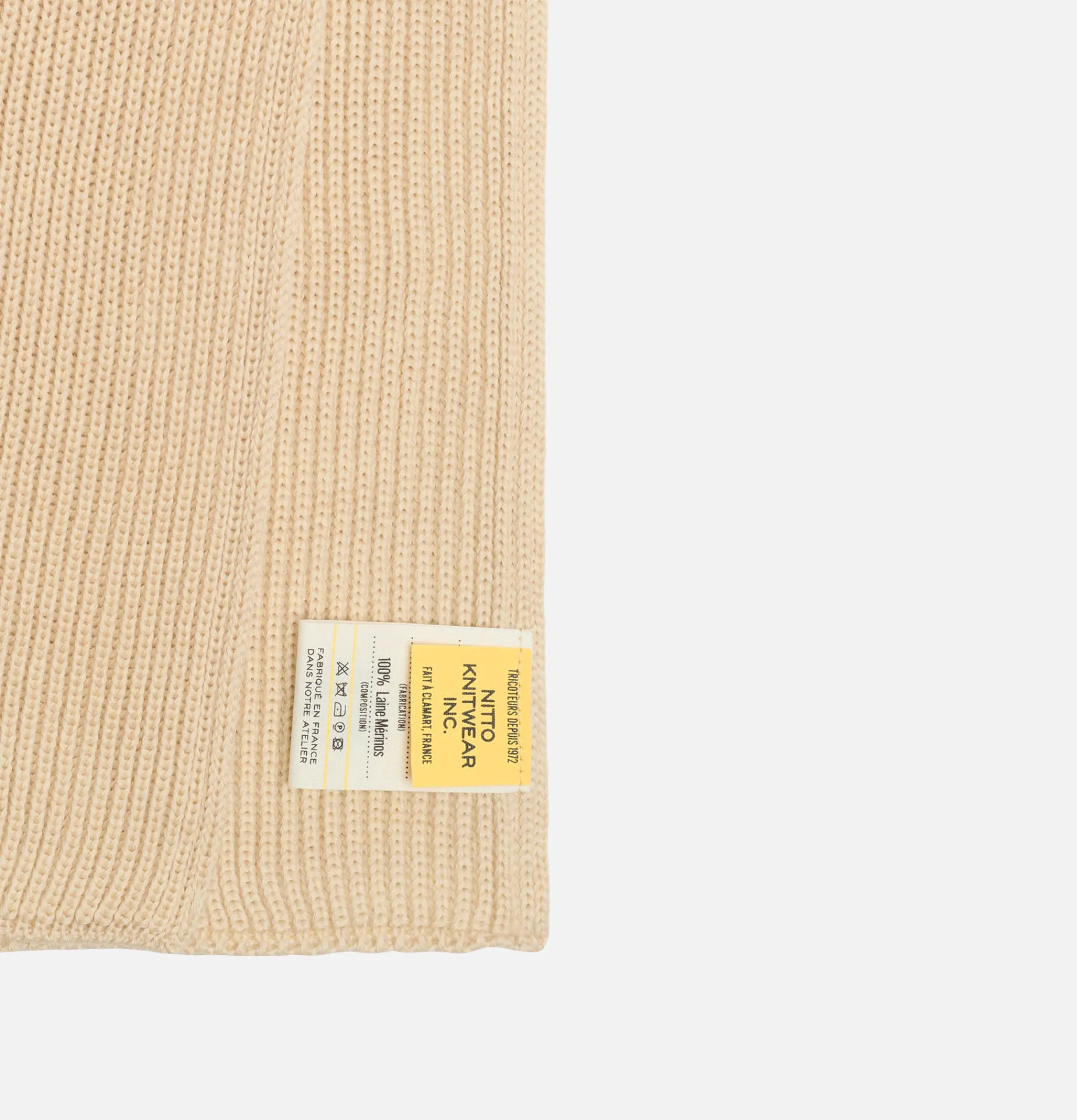 NITTO KNITWEAR Loris Scarf Natural