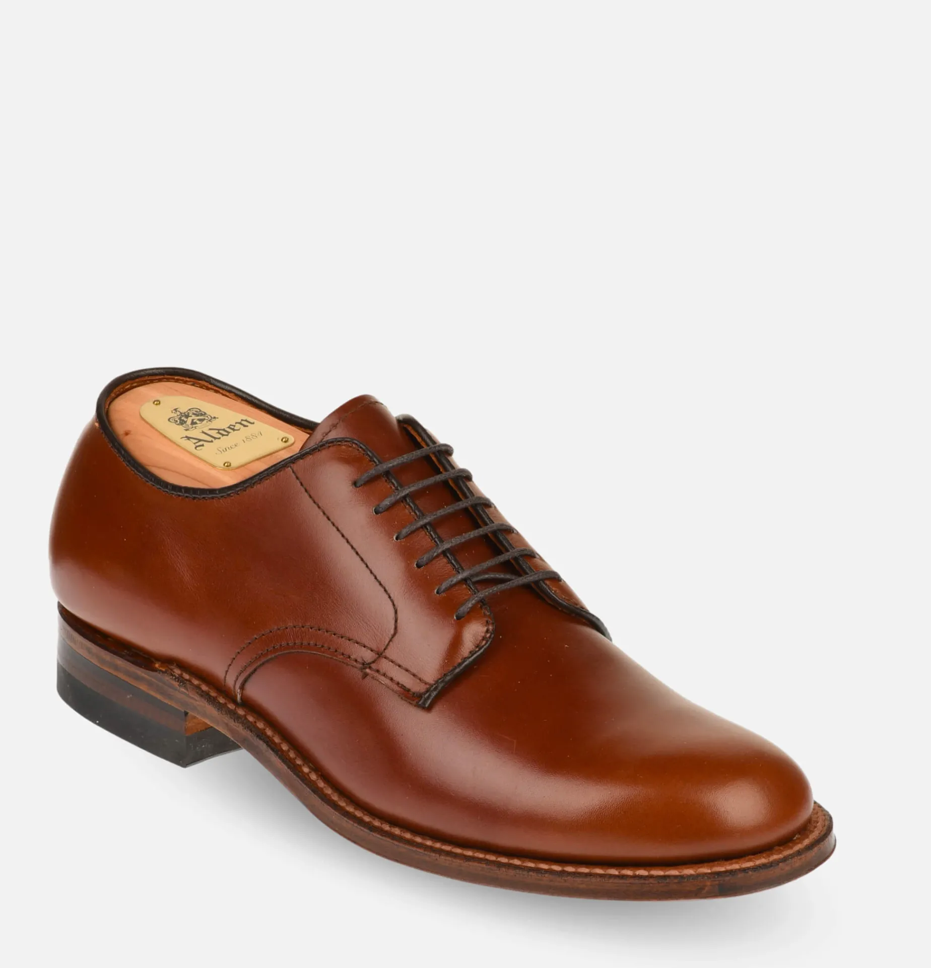 ALDEN SHOE CO M1403 - Plain Toe Blucher Ox Brown