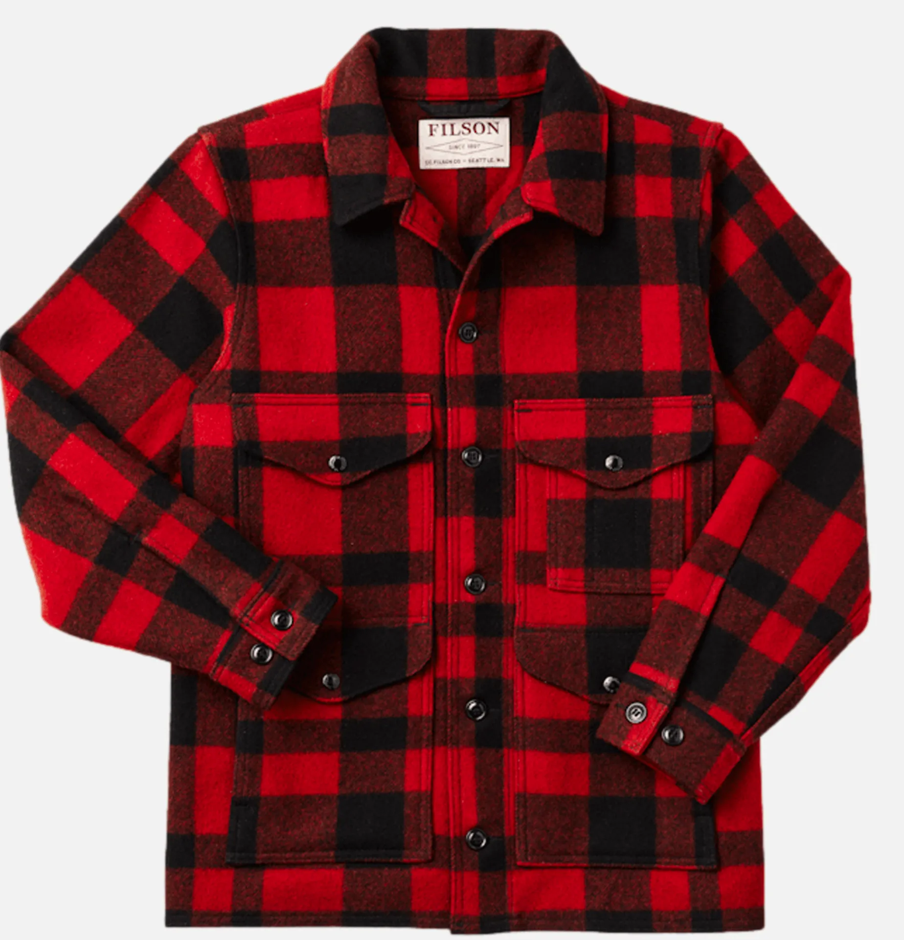 FILSON Mackinaw Cruiser Red Black