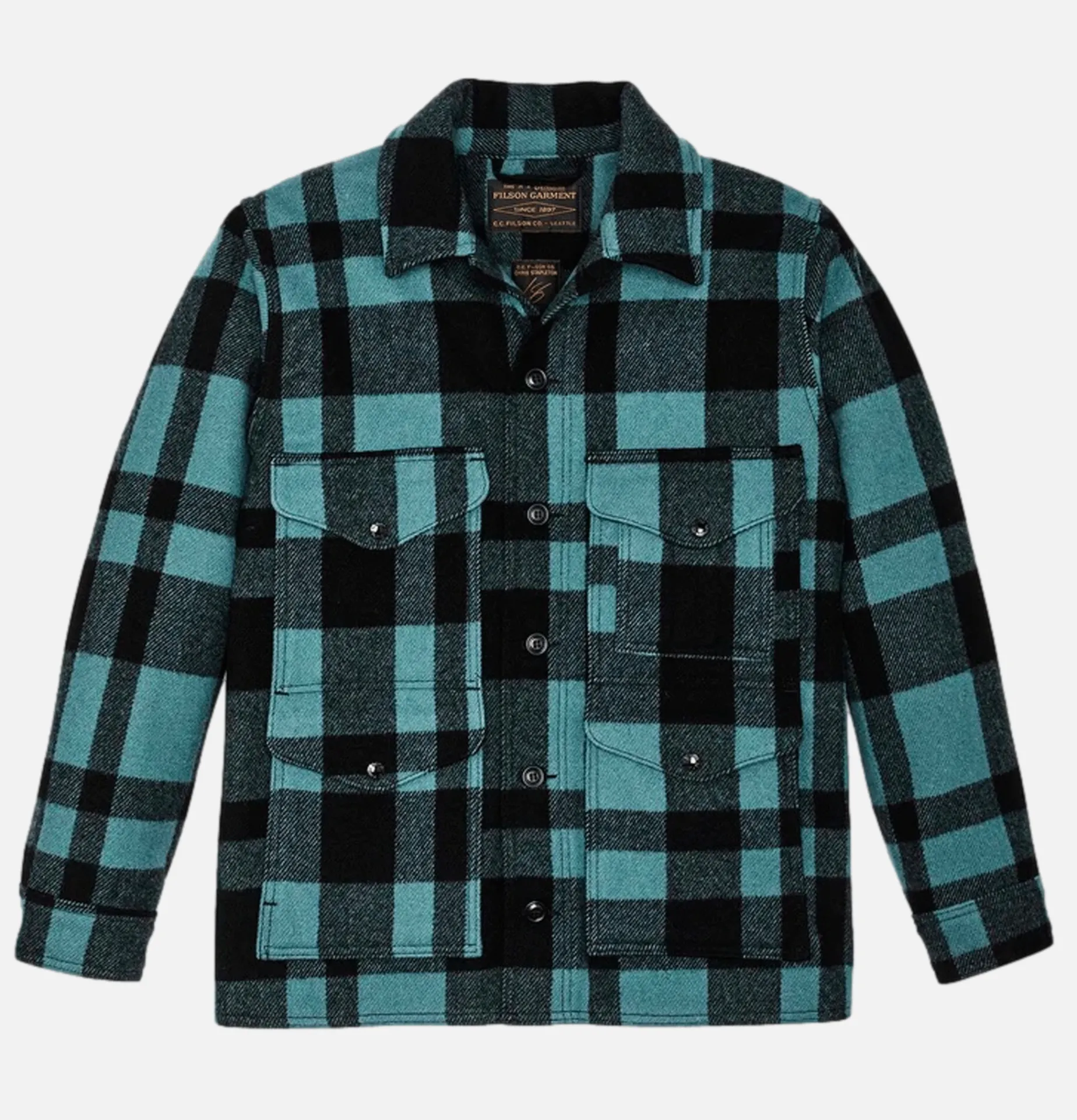 FILSON Mackinaw Cruiser Wool Faded Blue