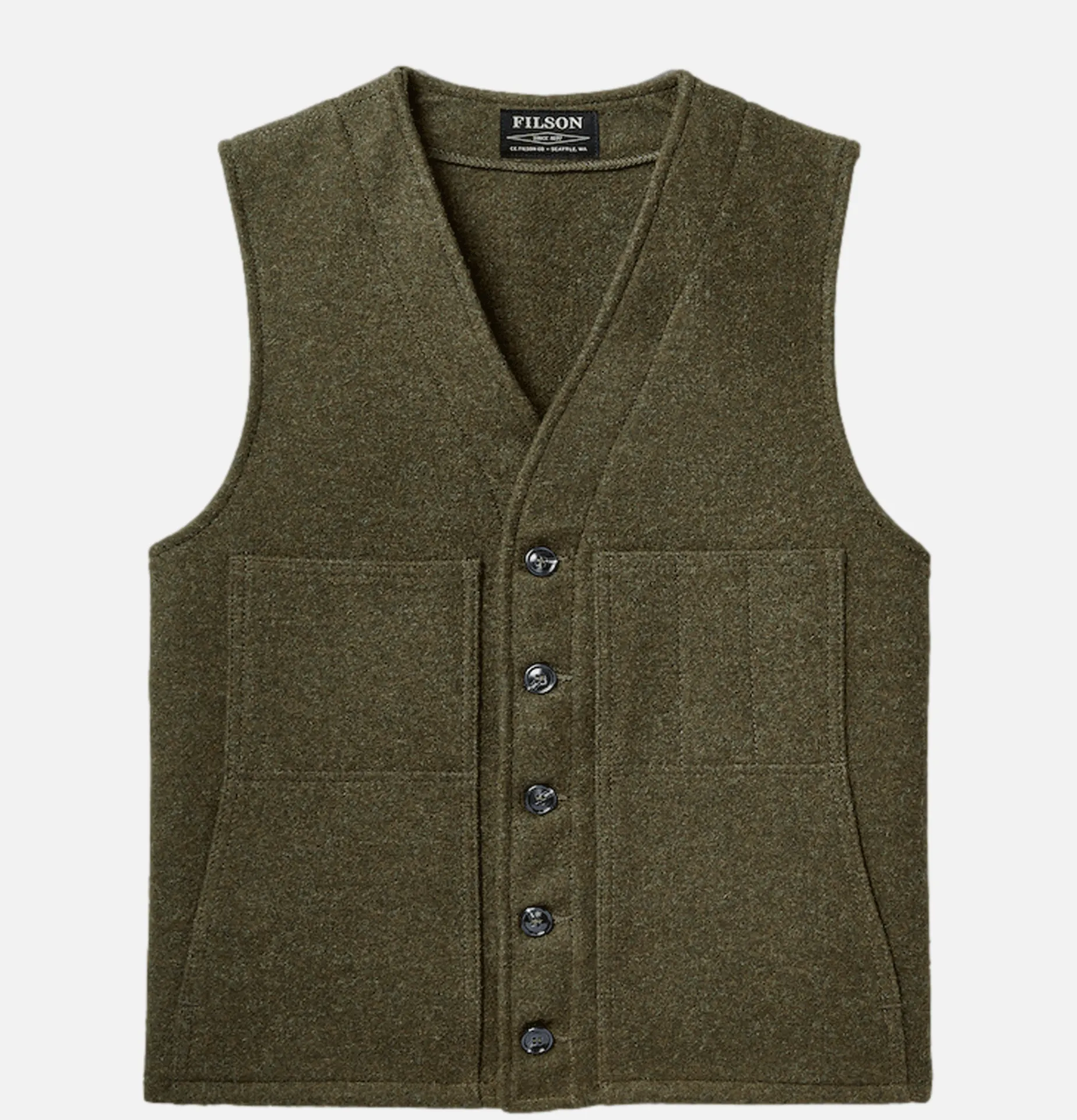 FILSON Mackinaw Wool Vest Forest Green