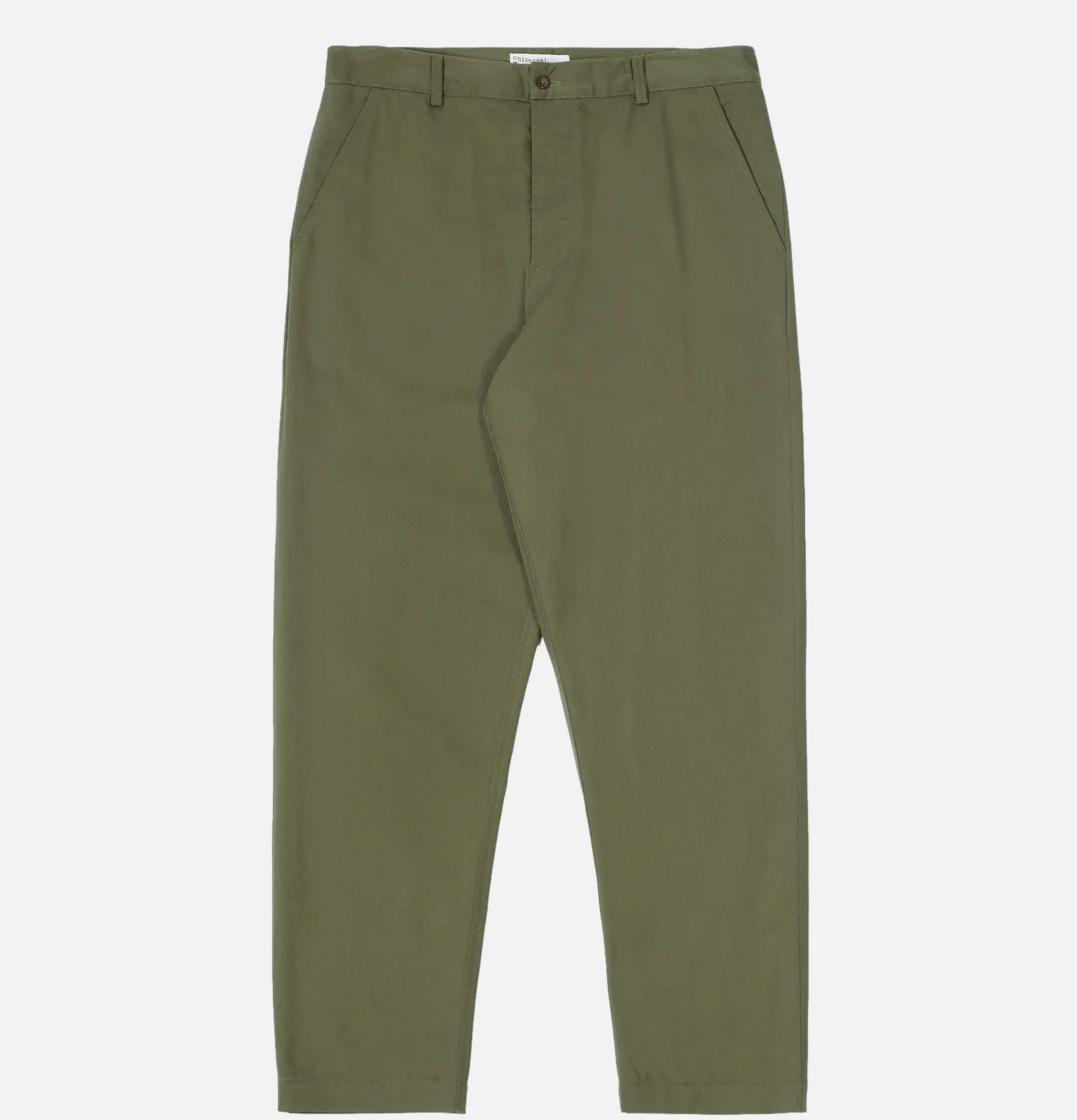 UNIVERSAL WORKS Military Chino Twill Lt Olive