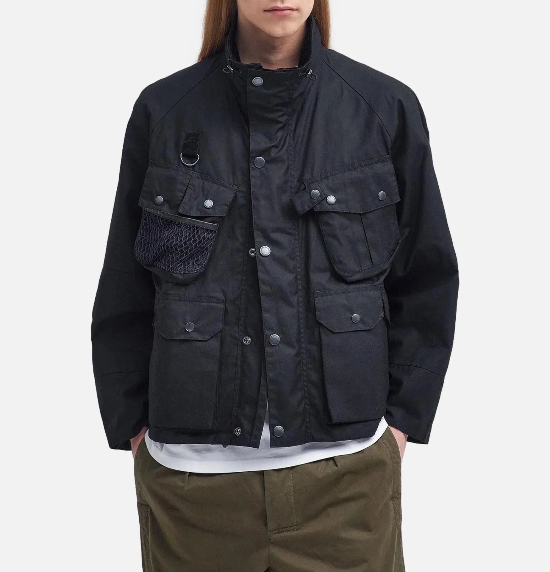 BARBOUR Modified Dryfly Wax Jacket Black