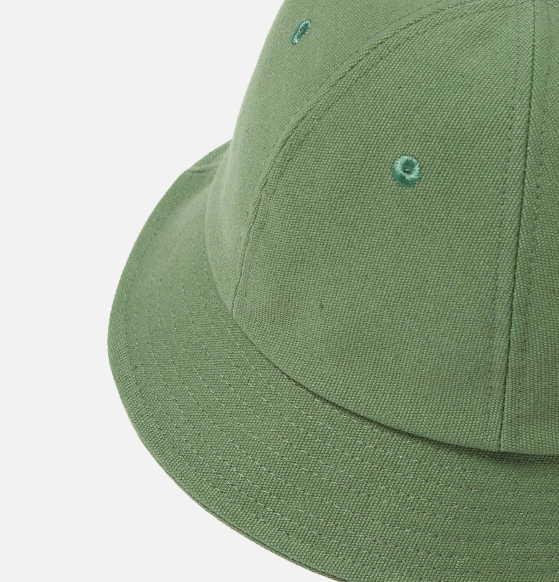 UNIVERSAL WORKS Naval Hat Canvas Birch Green