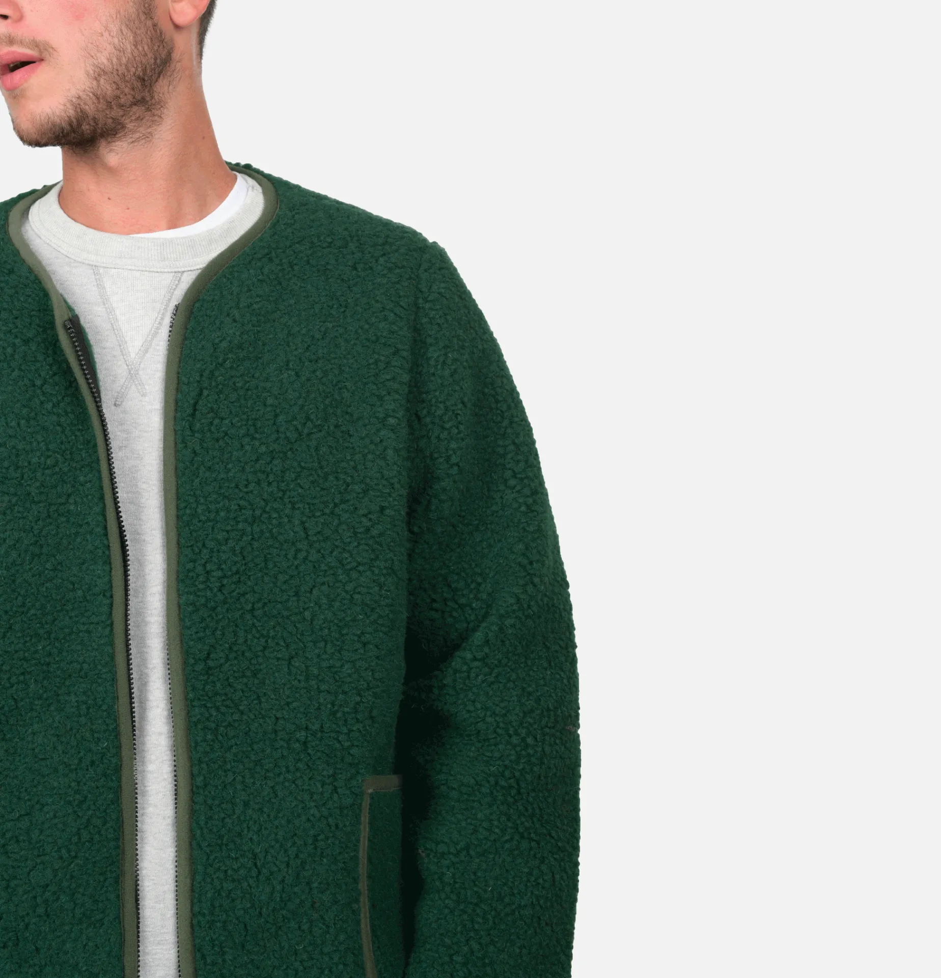 COLDBREAKER Nordeen Cardigan Dark Green