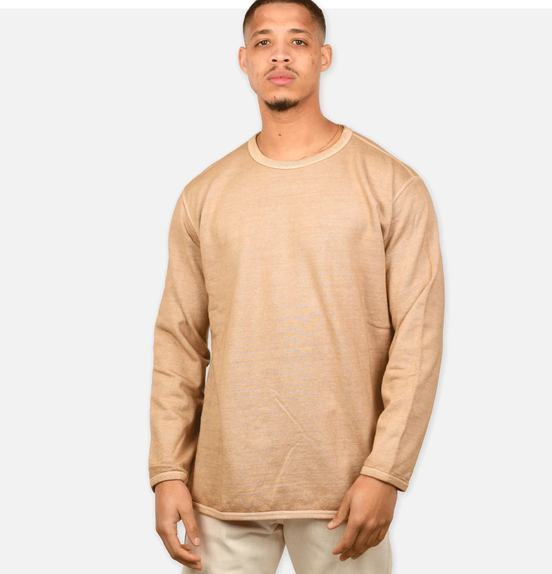 GOOD ON 9oz Ls Crew Sweat Latte