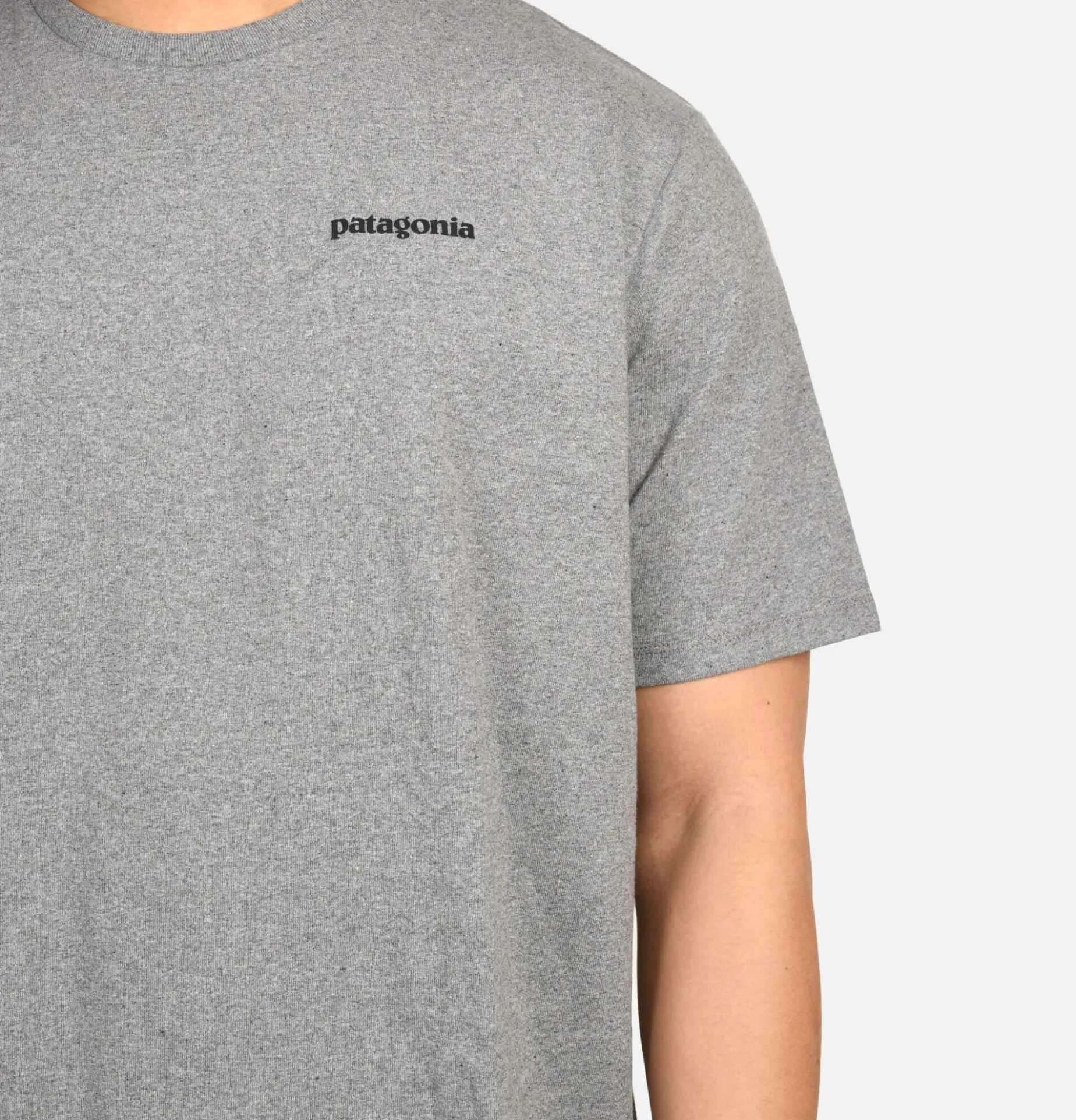 PATAGONIA P-6 Logo T-shirt Gravel Heather