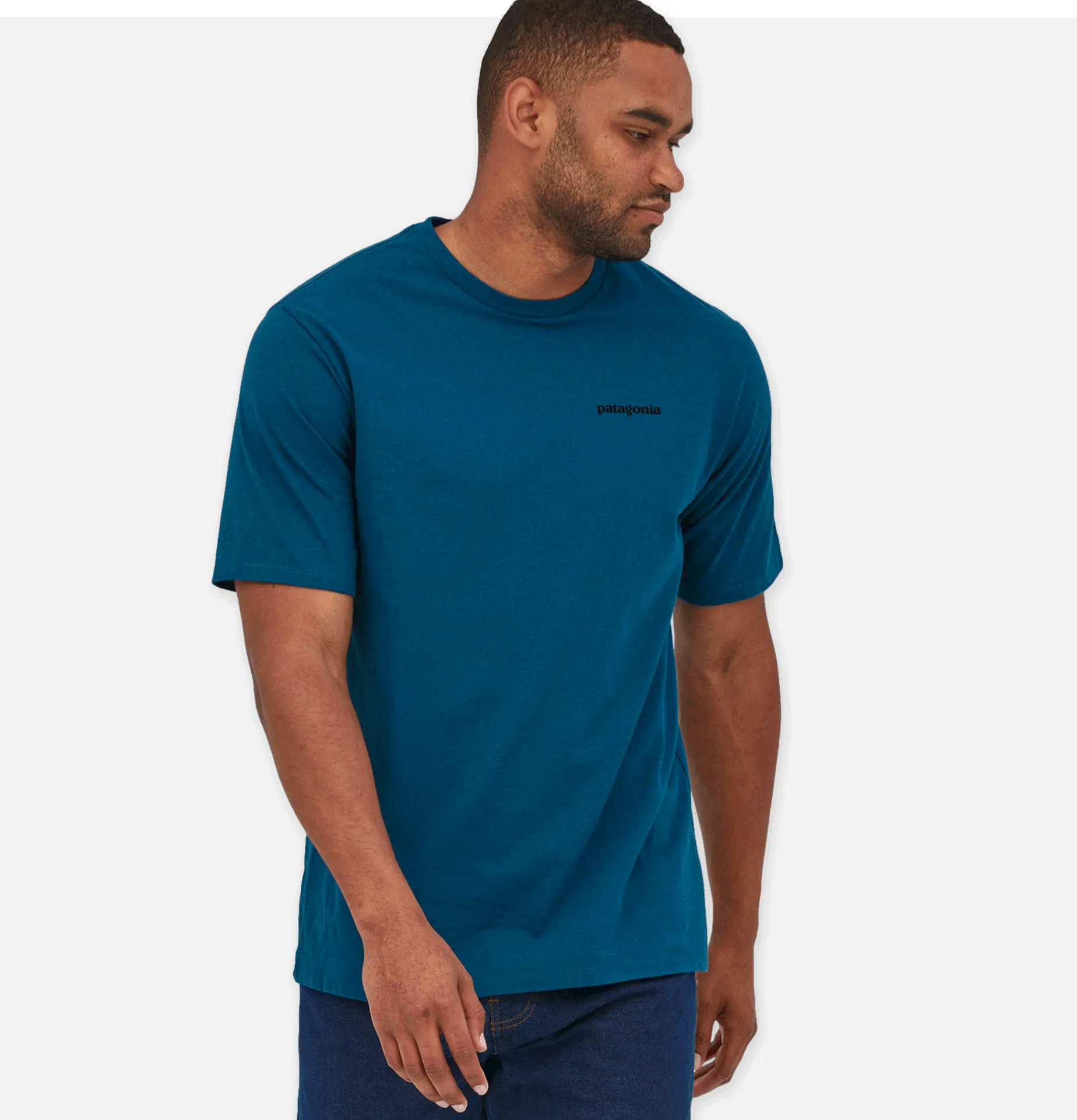 PATAGONIA P6 Logo T-shirt Wavy Blue