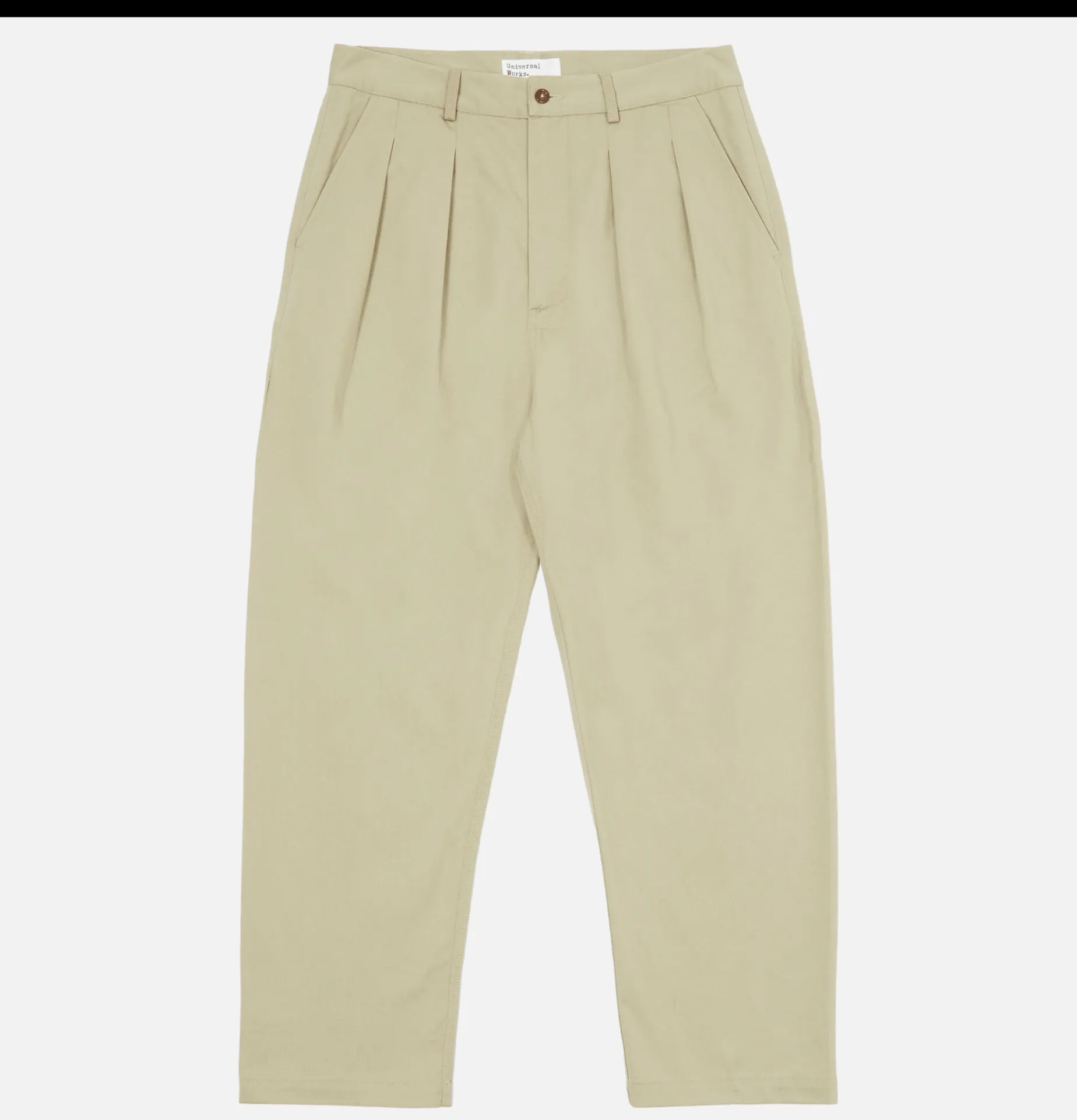 UNIVERSAL WORKS Pant Double Pleated Stone