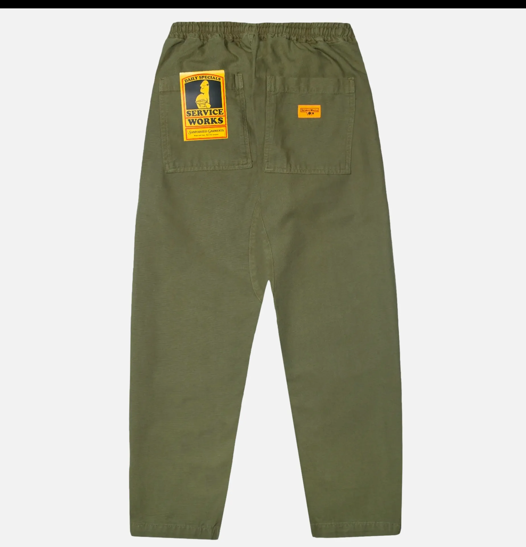 SERVICE WORKS Pantalon Chef Pant Olive