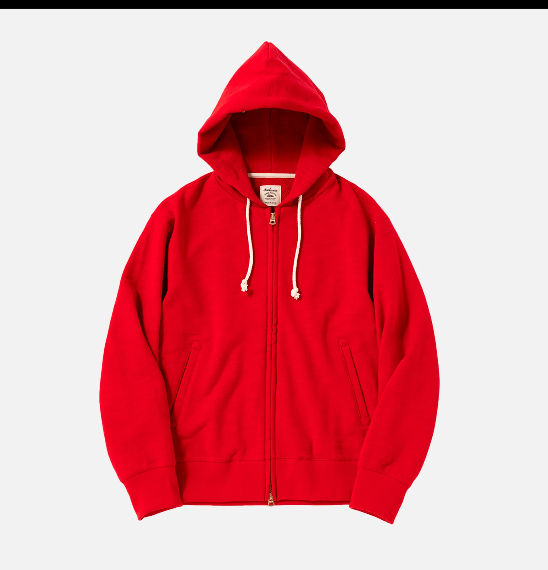 JACKMAN Parka Sweatshirt Red