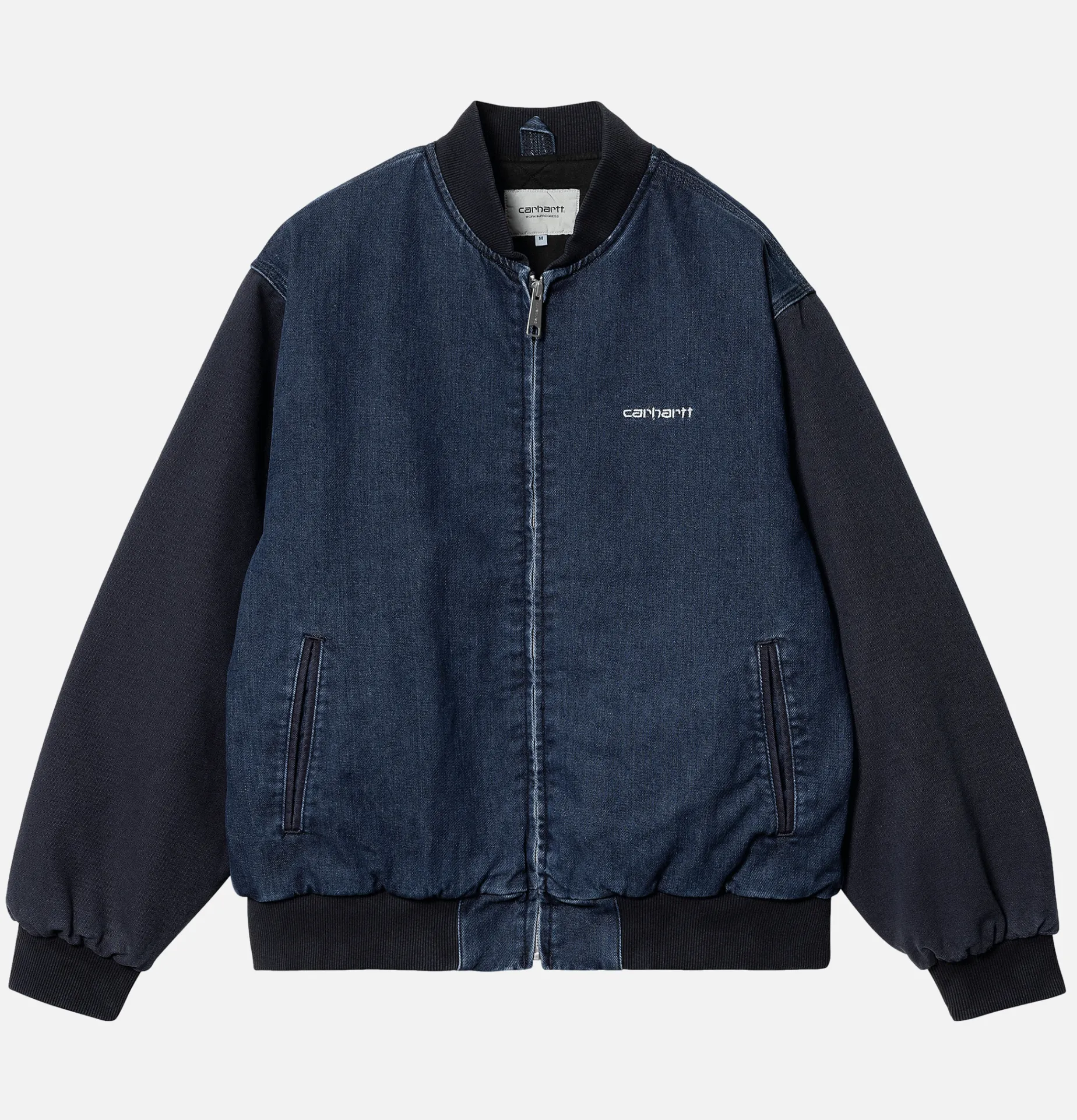 CARHARTT WIP Paxon Bomber Navy Stone Washed