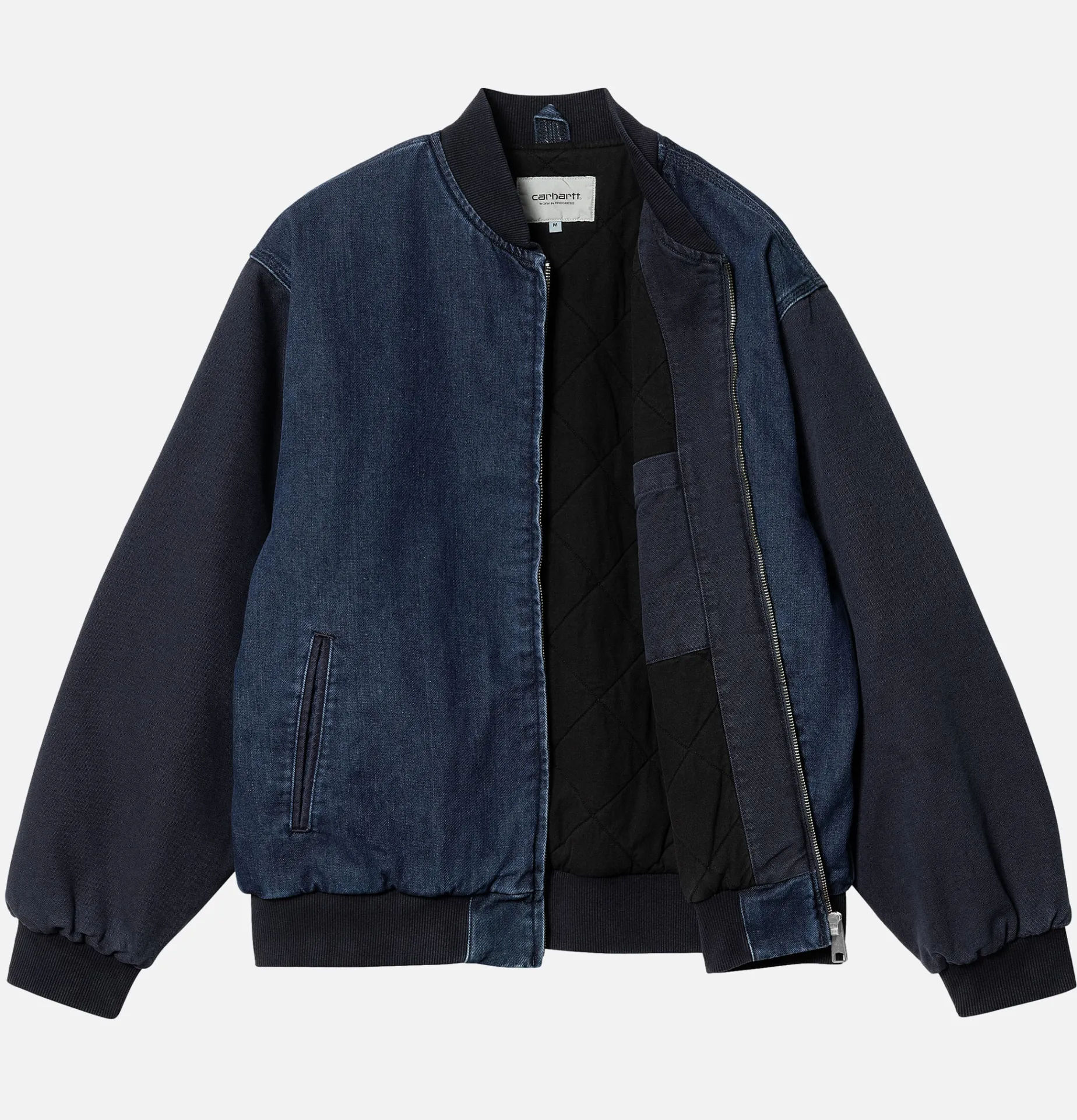 CARHARTT WIP Paxon Bomber Navy Stone Washed