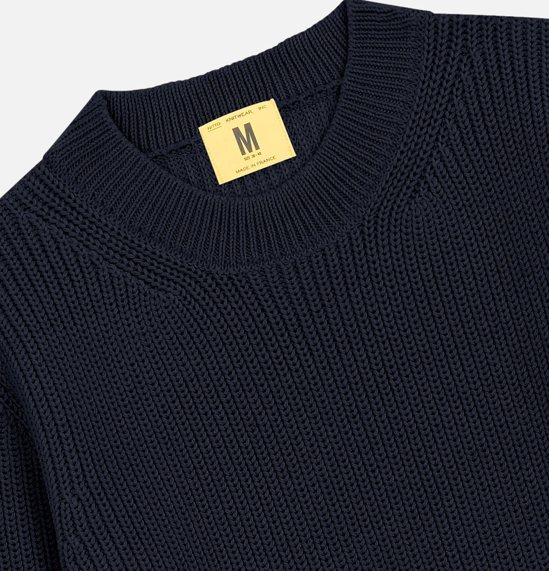 NITTO KNITWEAR Pull Vasken Col Rond Navy