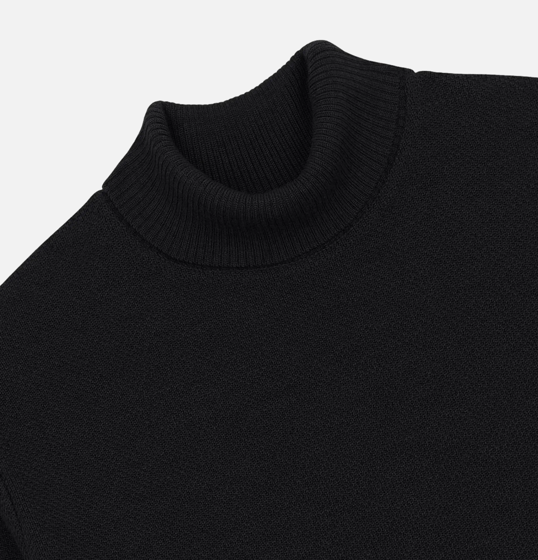 NITTO KNITWEAR Pull Youri Col Roulé Black