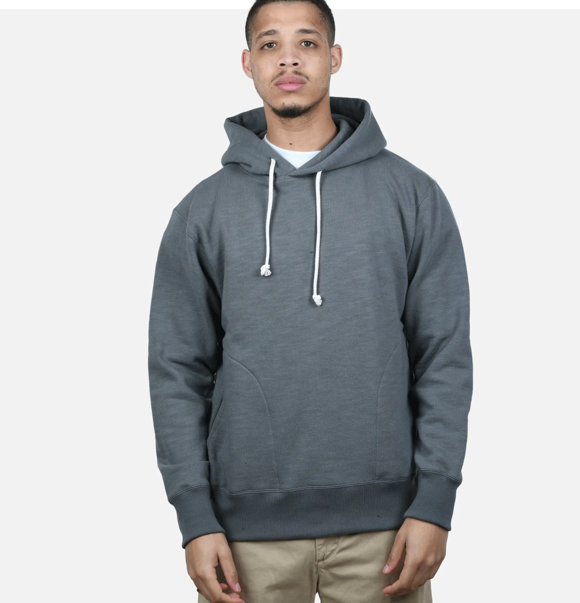 JACKMAN Pullover Hooded Sweatshirt Stone Grey