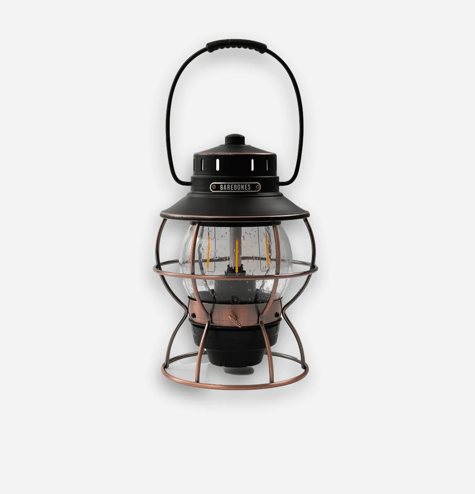 BAREBONES Railroad Lantern Bronze USB