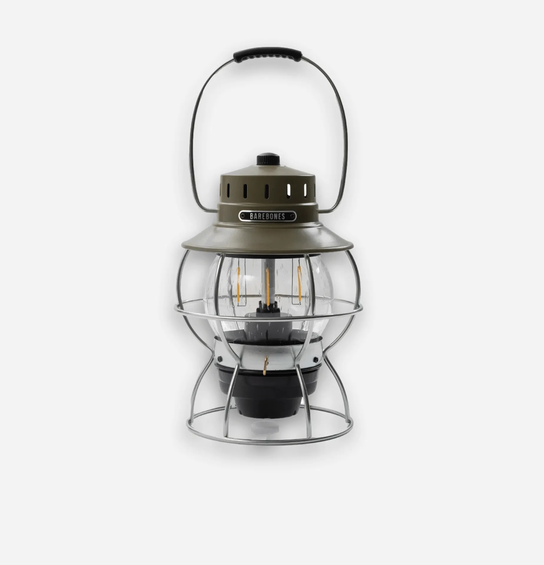 BAREBONES Railroad Lantern Olive Usb