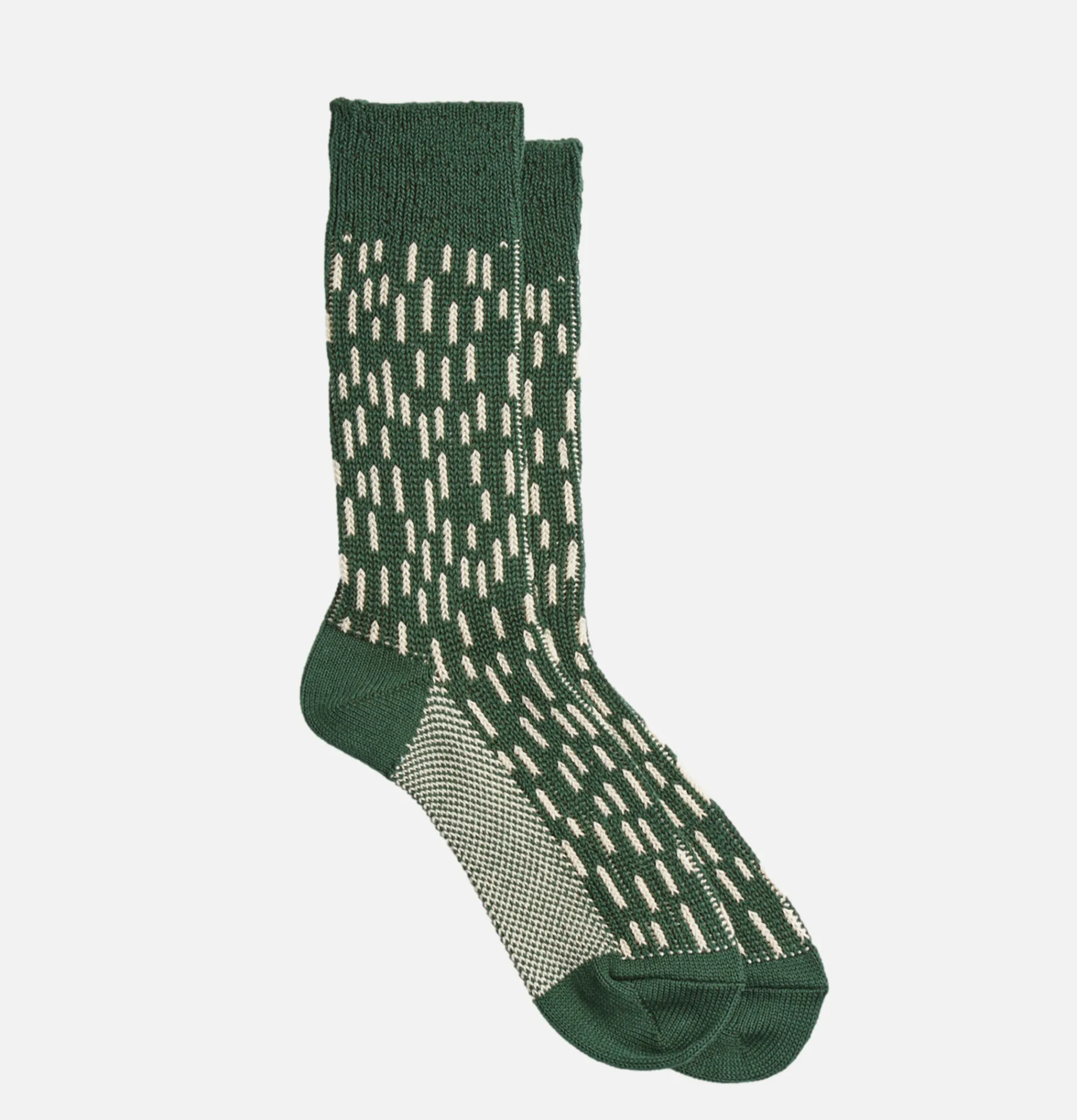 ROTOTO Raindrop Socks Green