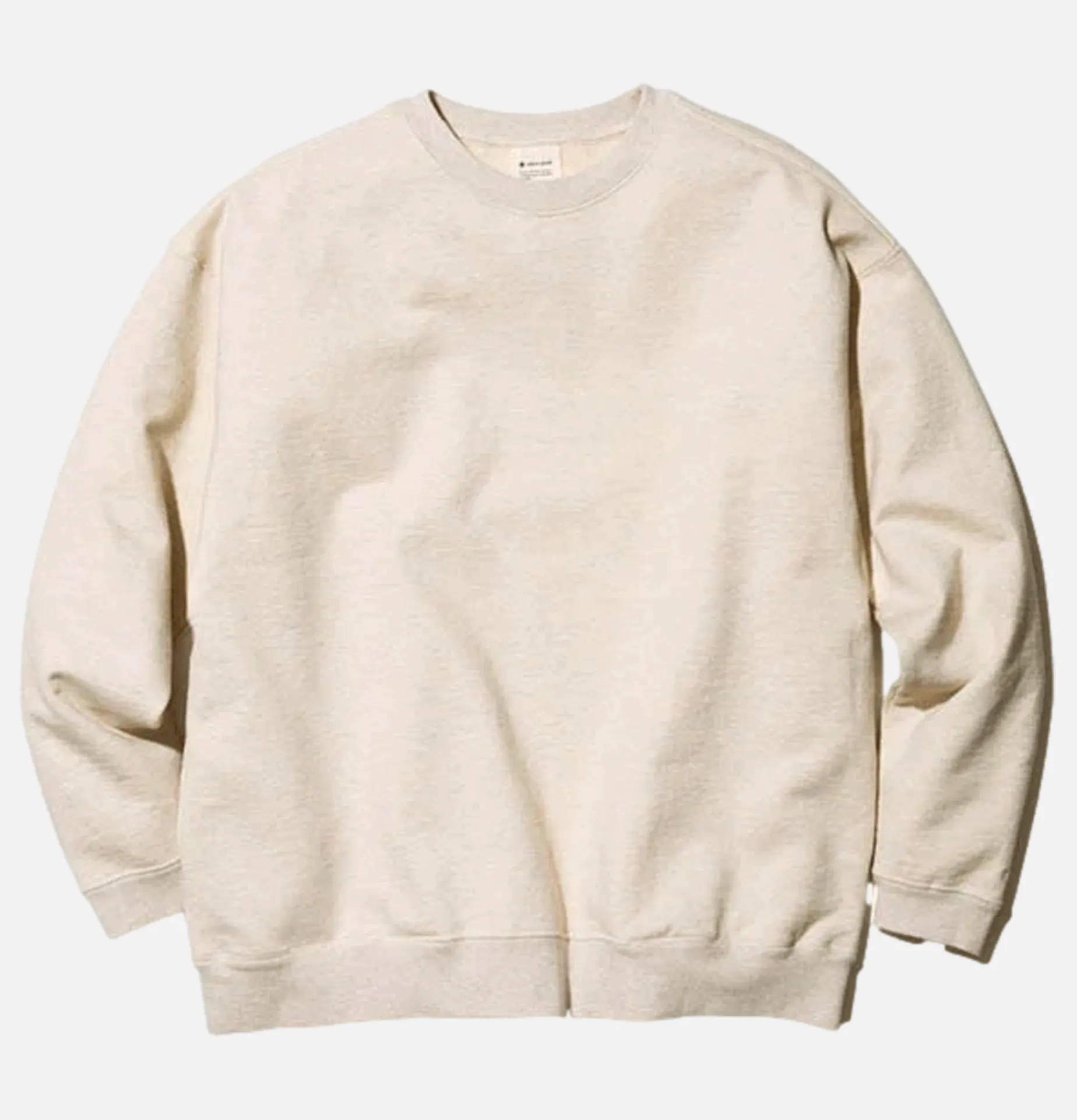 SNOW PEAK Recycled Cotton Crewneck Oatmeal