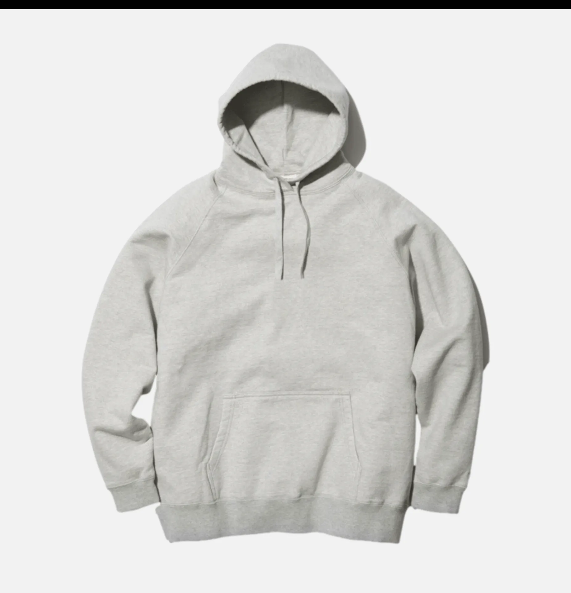 SNOW PEAK Recycled Cotton Pullover Hoodie Grey