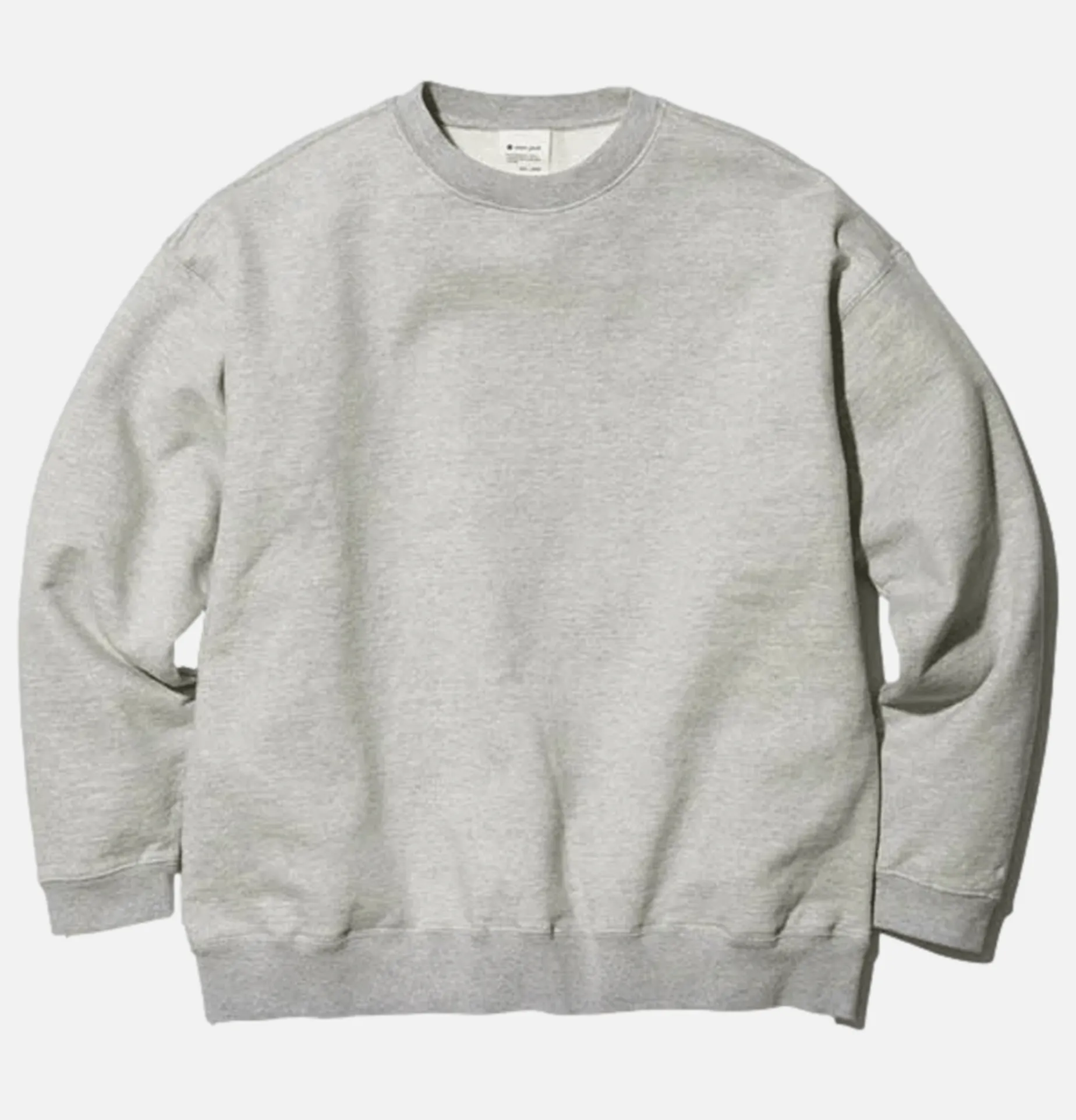 SNOW PEAK Recycled Cotton Sweat Crewneck Grey