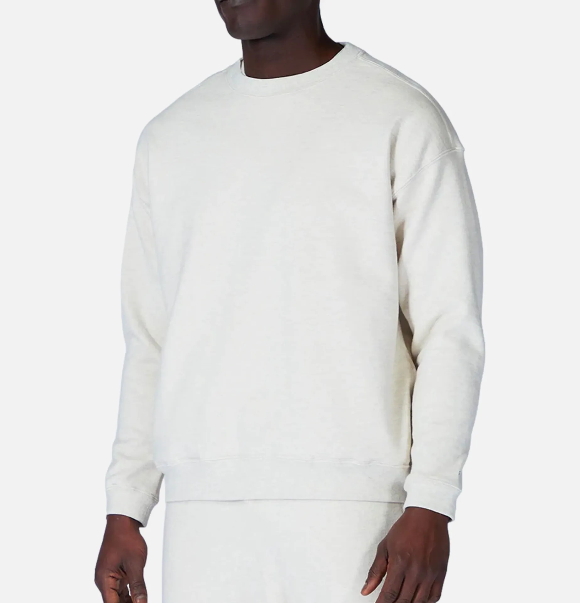 SNOW PEAK Recycled Cotton Sweat Crewneck Grey