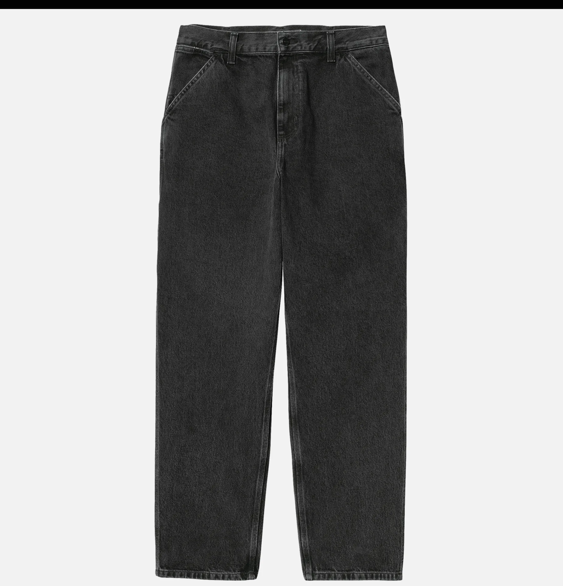 CARHARTT WIP Single Knee Pant Denim Black Stone Washed