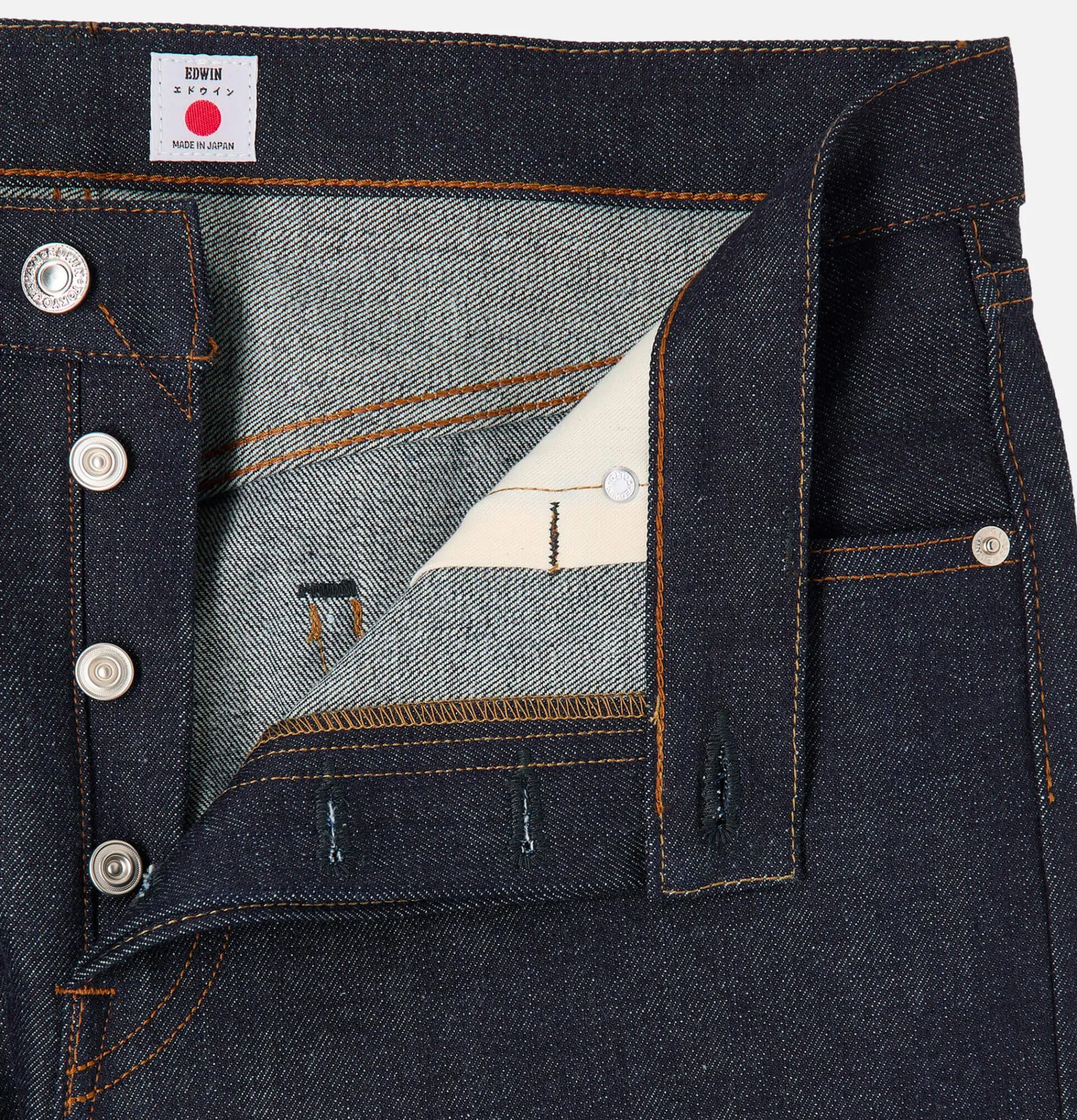 EDWIN Slim Tapered Kurabo Blue Unwash