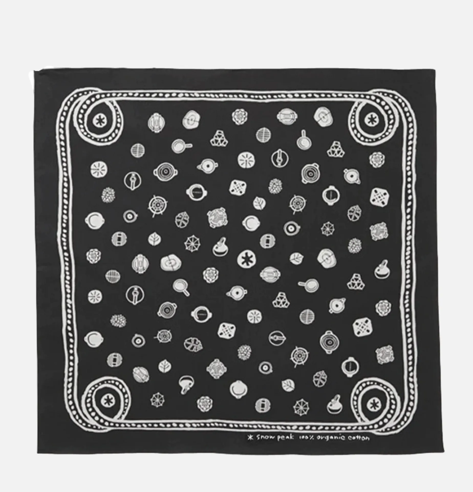 SNOW PEAK Sp Dot Bandana Black