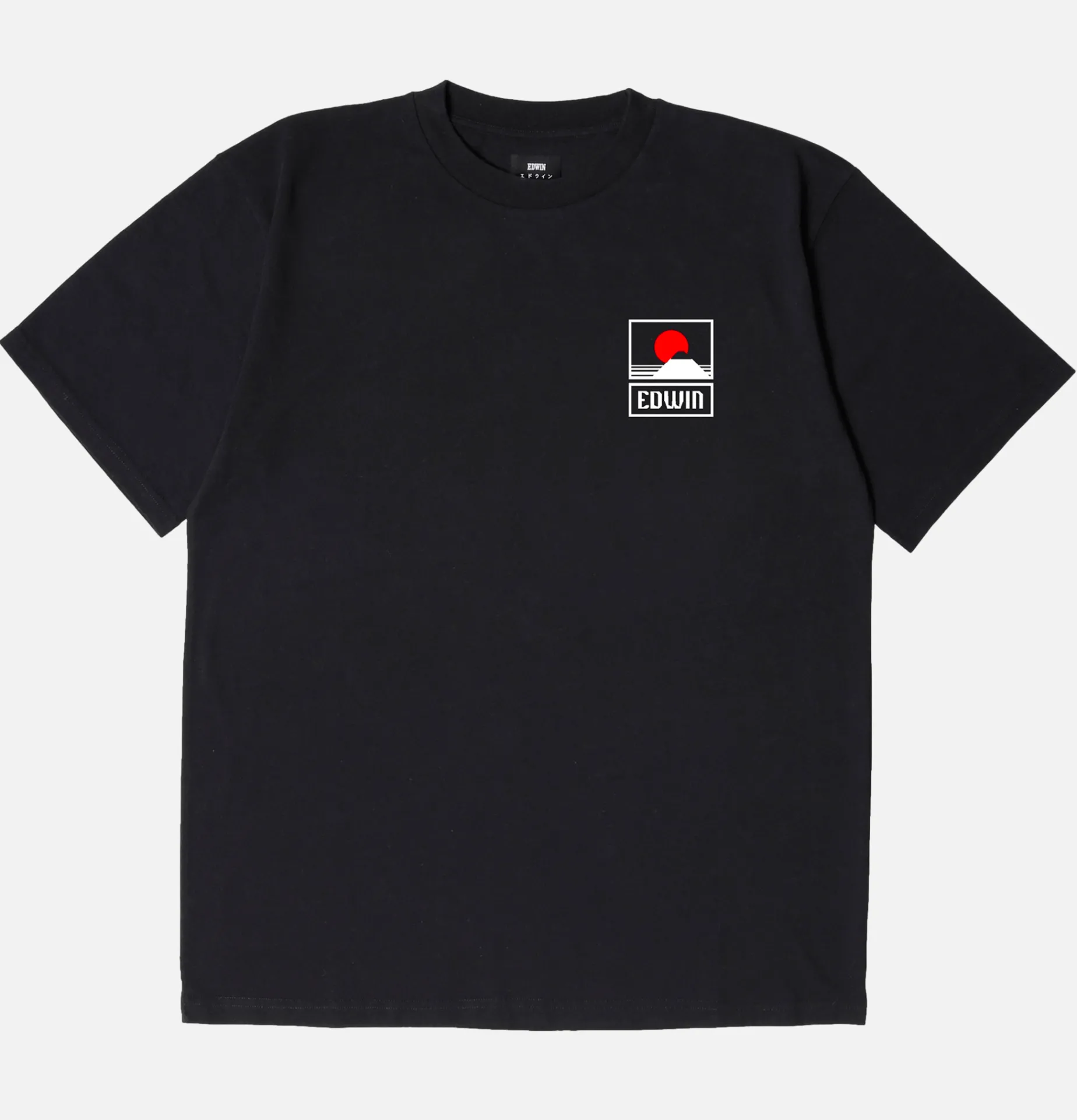 EDWIN Sunset On Mt Fuji Tee Black