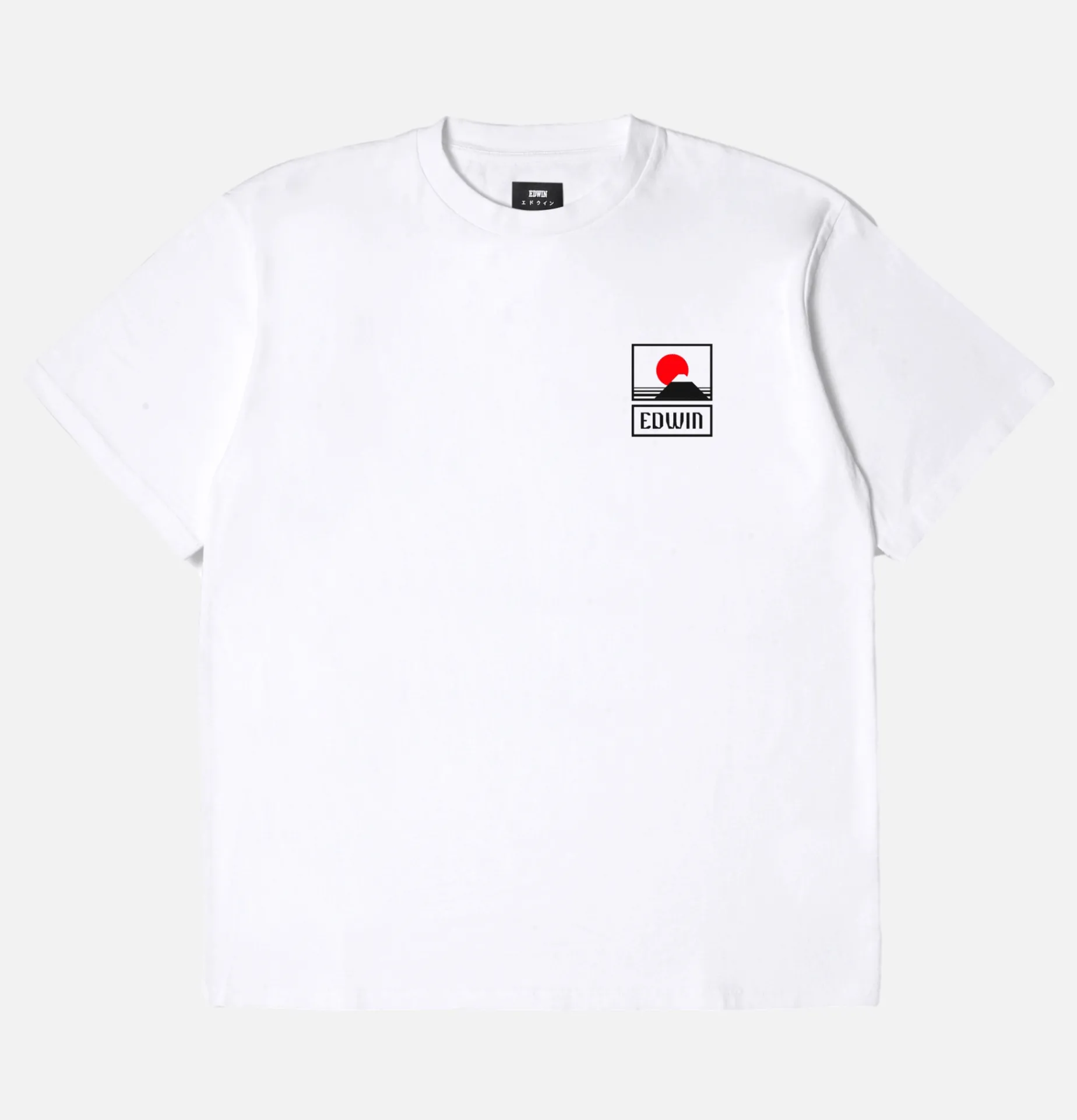 EDWIN Sunset On Mt Fuji Tee White